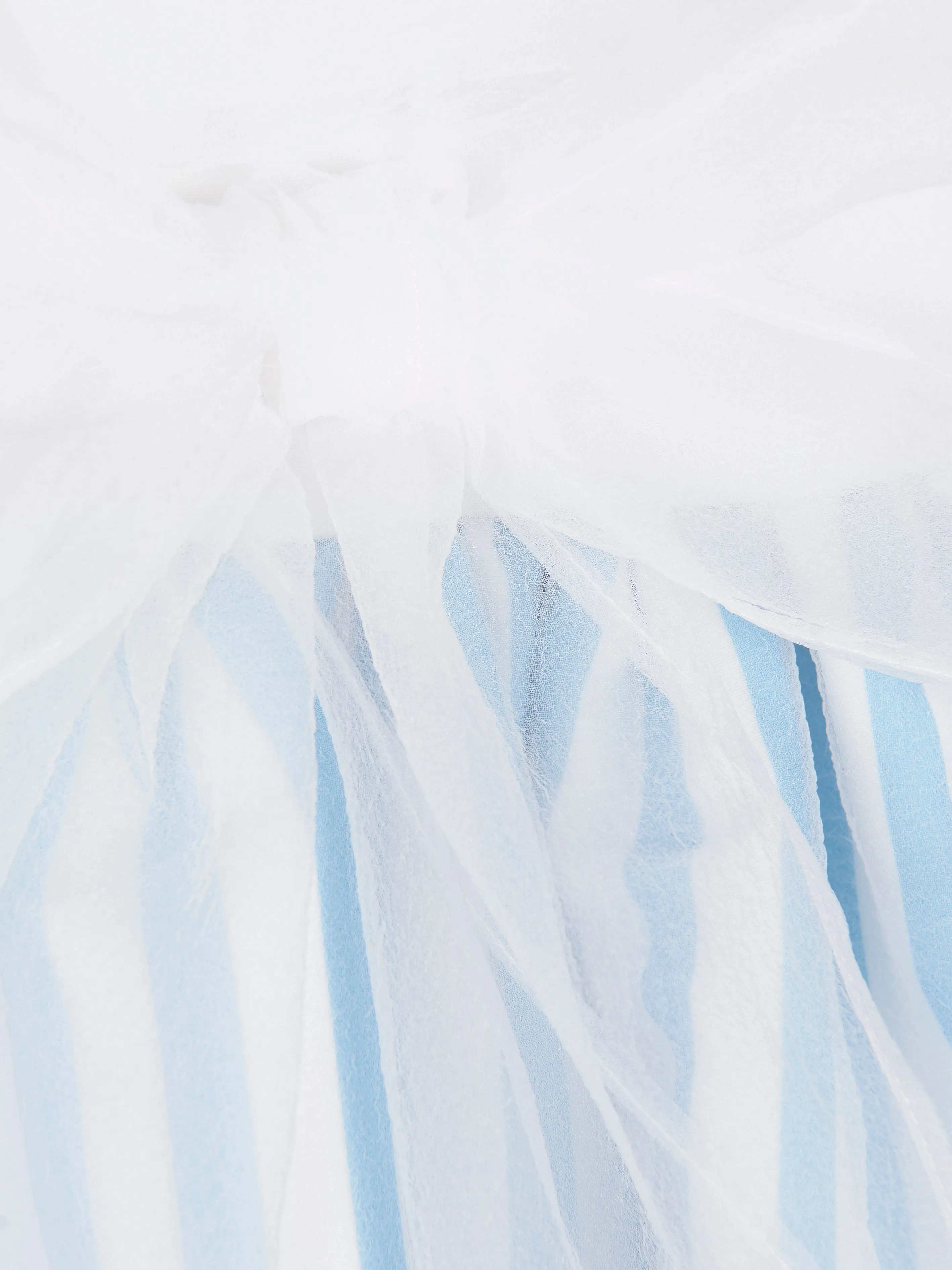 Mama Luma Mädchen Organza Schicht-Blumenkleid in Blau