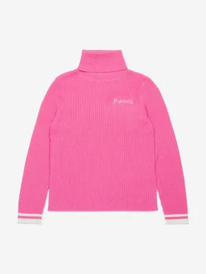 MARNI Mädchen Strickrollkragenpullover in Rosa