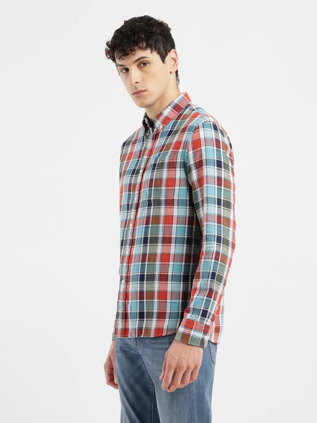 Men's Chekered Slim Fit Shirts