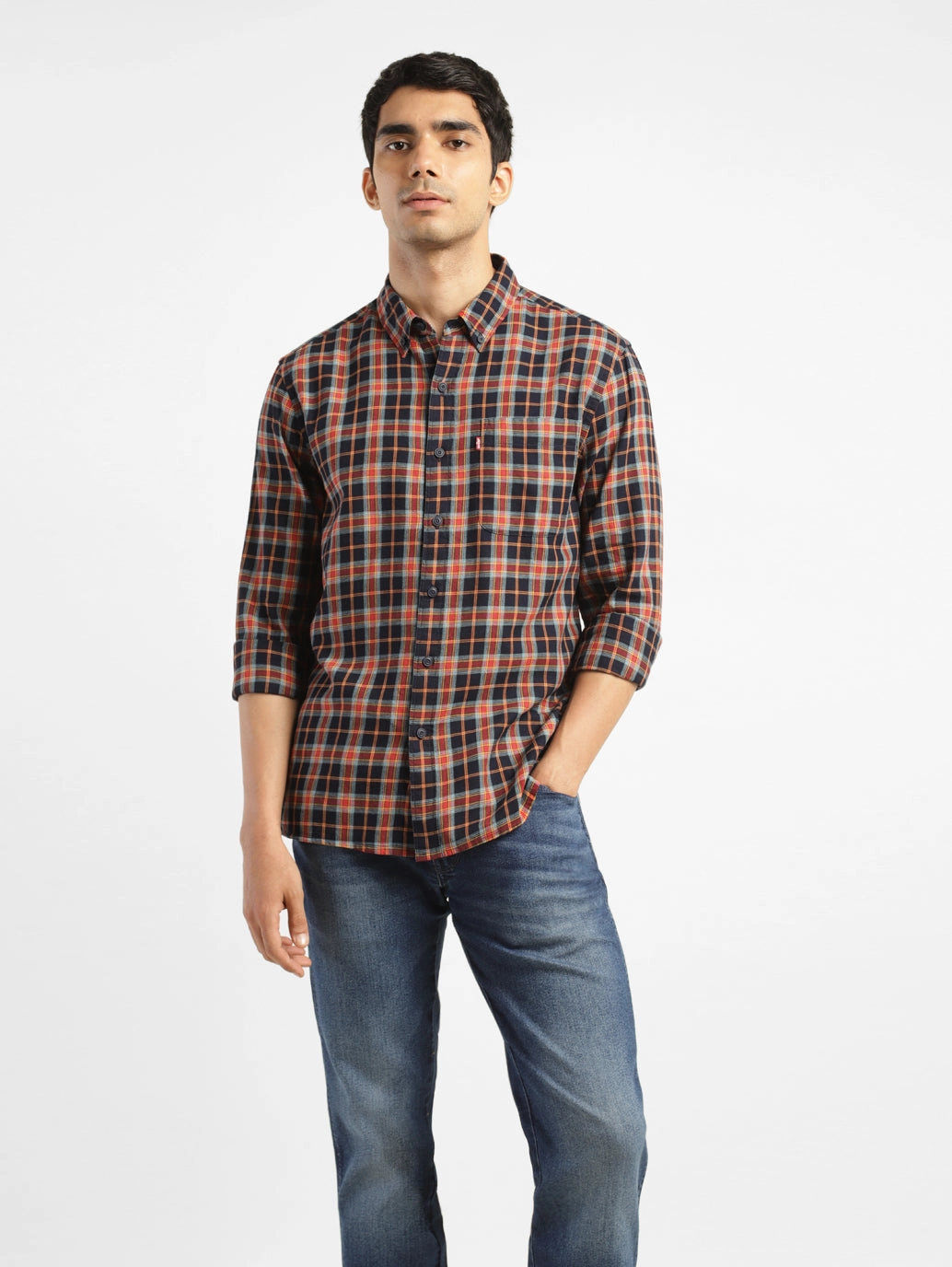 Men's Chekered Slim Fit Shirts