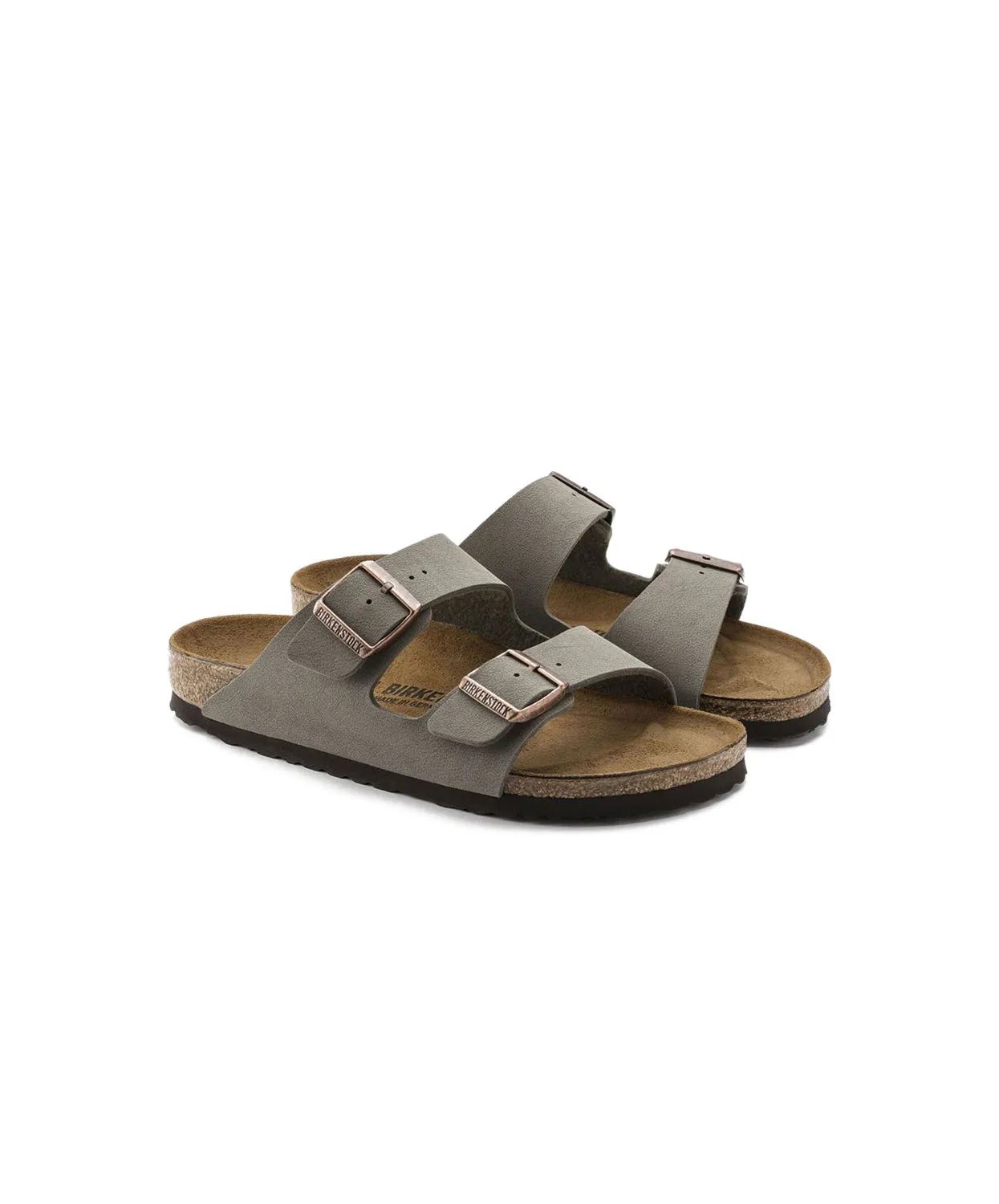Mens Birkenstock Shoes Birkenstock Arizona BirkiBuc Stone Sandals