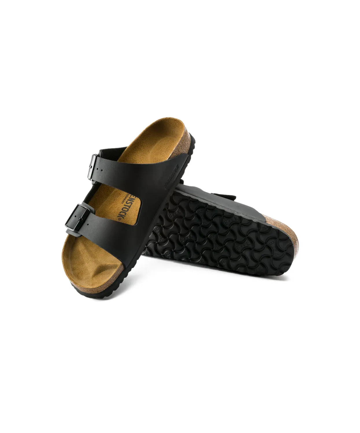Mens Birkenstock Shoes Birkenstock Arizona Birko-Flor Black Sandals