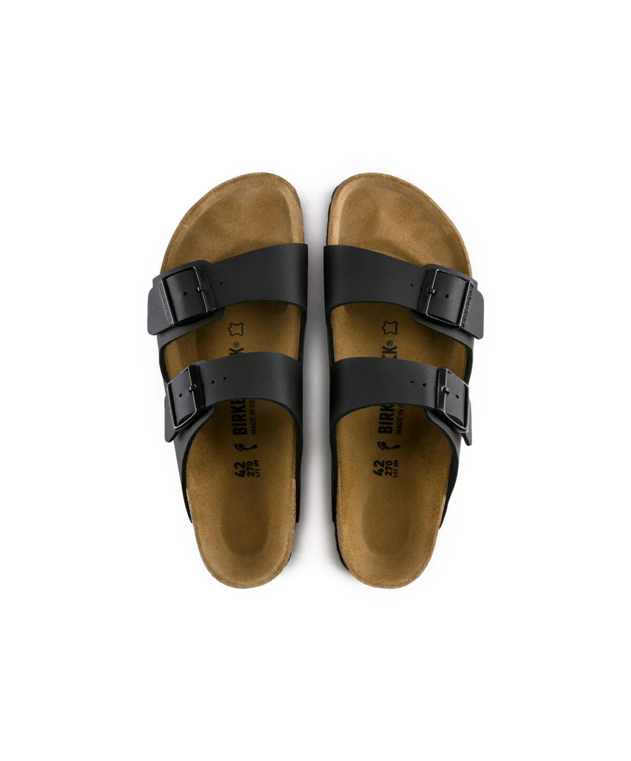 Mens Birkenstock Shoes Birkenstock Arizona Birko-Flor Black Sandals