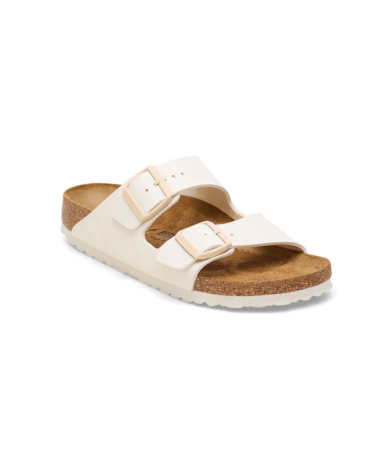 Mens Birkenstock Shoes Birkenstock Arizona Birko-Flor Eggshell Sandals