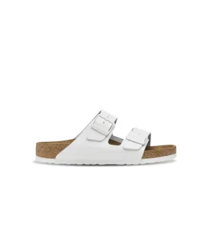 Mens Birkenstock Shoes Birkenstock Arizona Leather White White Buckle Sandals
