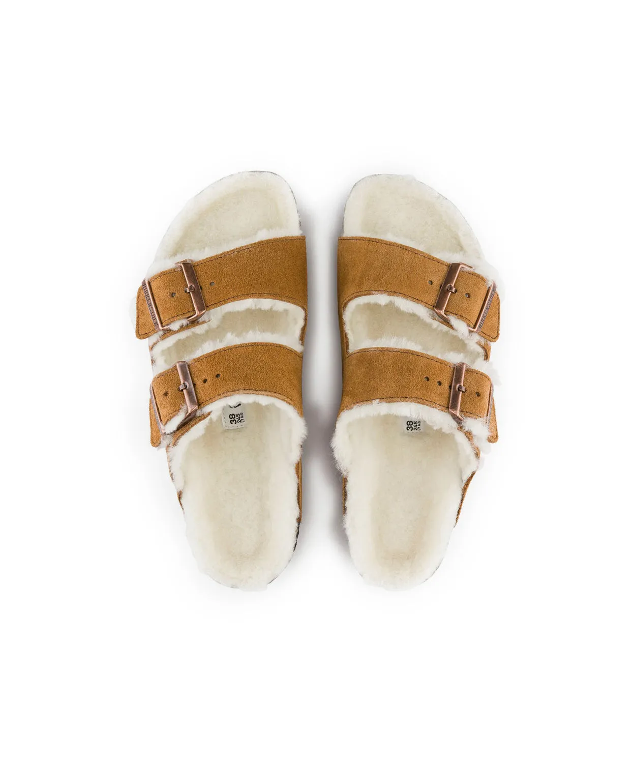 Mens Birkenstock Shoes Birkenstock Arizona Suede Leather Shearling Mink Sandals