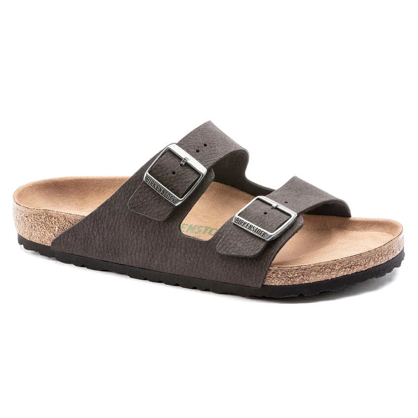 Mens Birkenstock Shoes Birkenstock Arizona Synthetic Soft Desert Dust Black Vegan Sandals