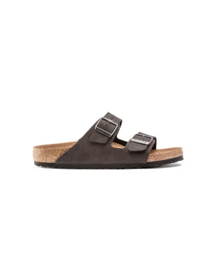 Mens Birkenstock Shoes Birkenstock Arizona Synthetic Soft Desert Dust Black Vegan Sandals