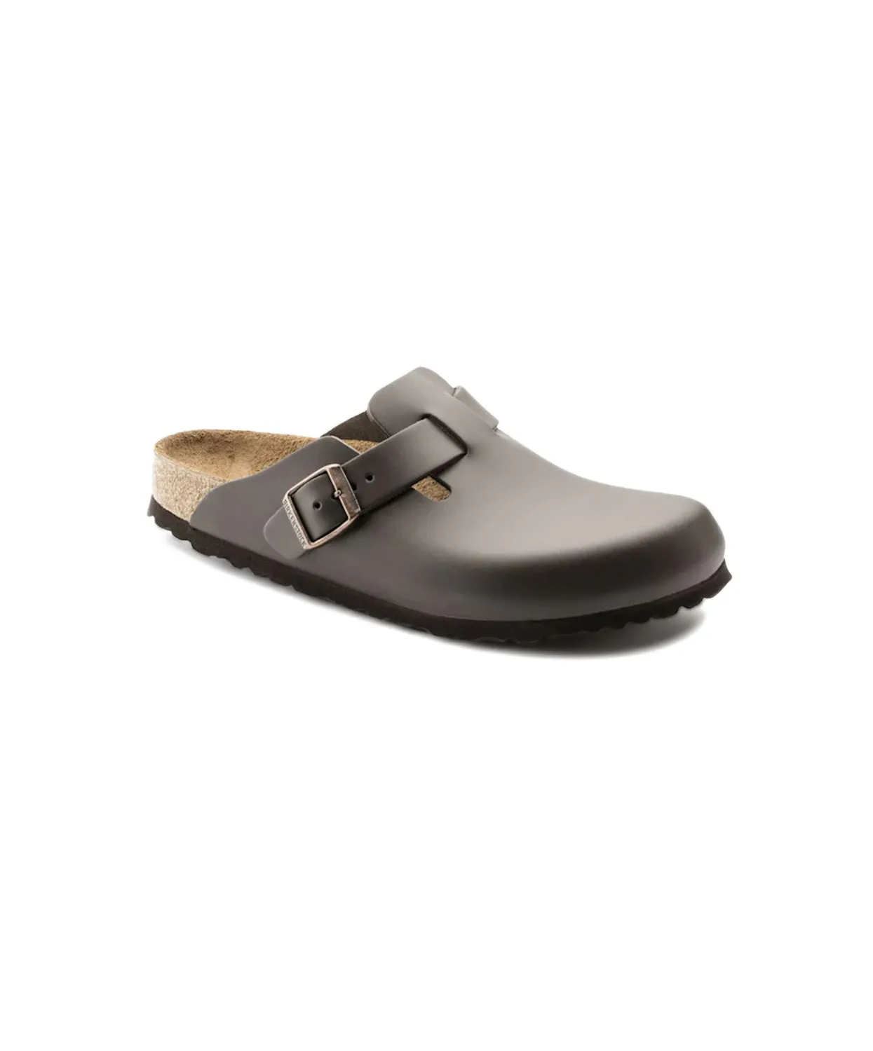 Mens Birkenstock Shoes Birkenstock Boston Leather Dark Brown Clogs