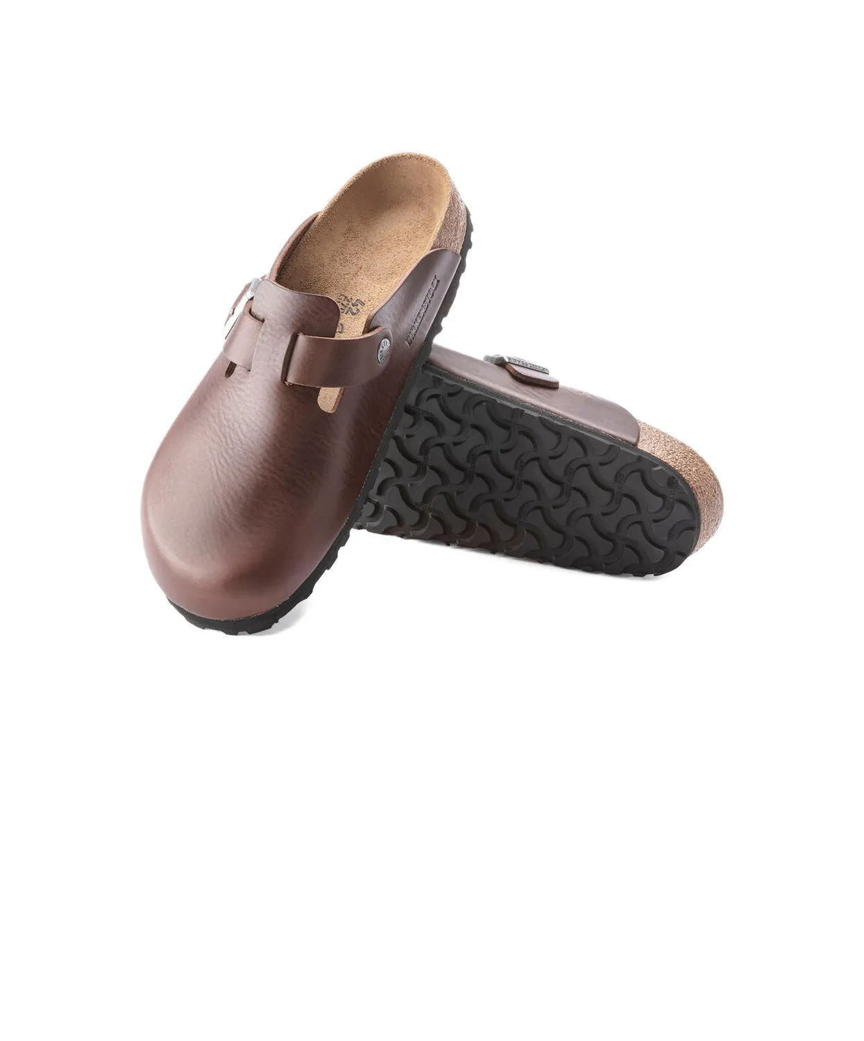 Mens Birkenstock Shoes Birkenstock Boston Leather Vintage Wood Roast Clogs