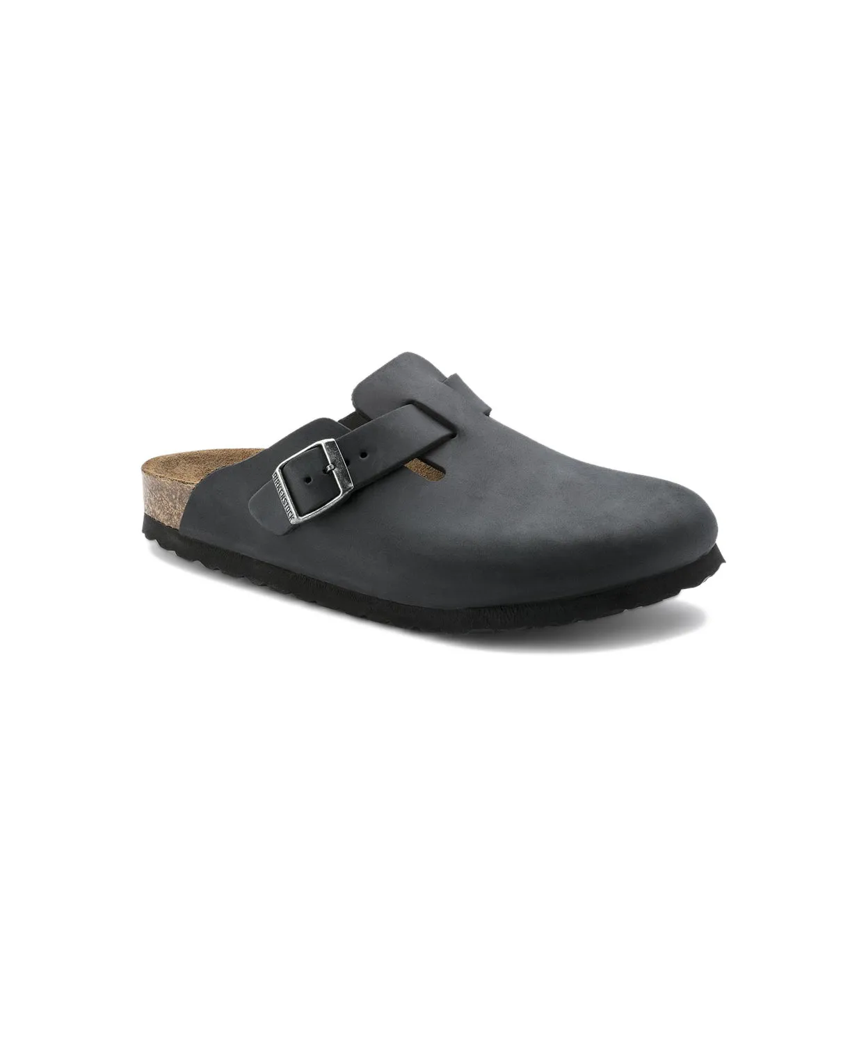 Mens Birkenstock Shoes Birkenstock Boston Oiled Leather Black Clogs