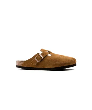 Mens Birkenstock Shoes Birkenstock Boston Suede Leather Shearling Mink Clogs