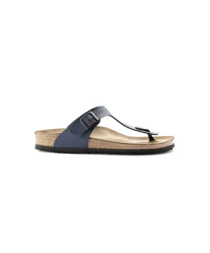 Mens Birkenstock Shoes Birkenstock Gizeh Birko-Flor Blue Sandals