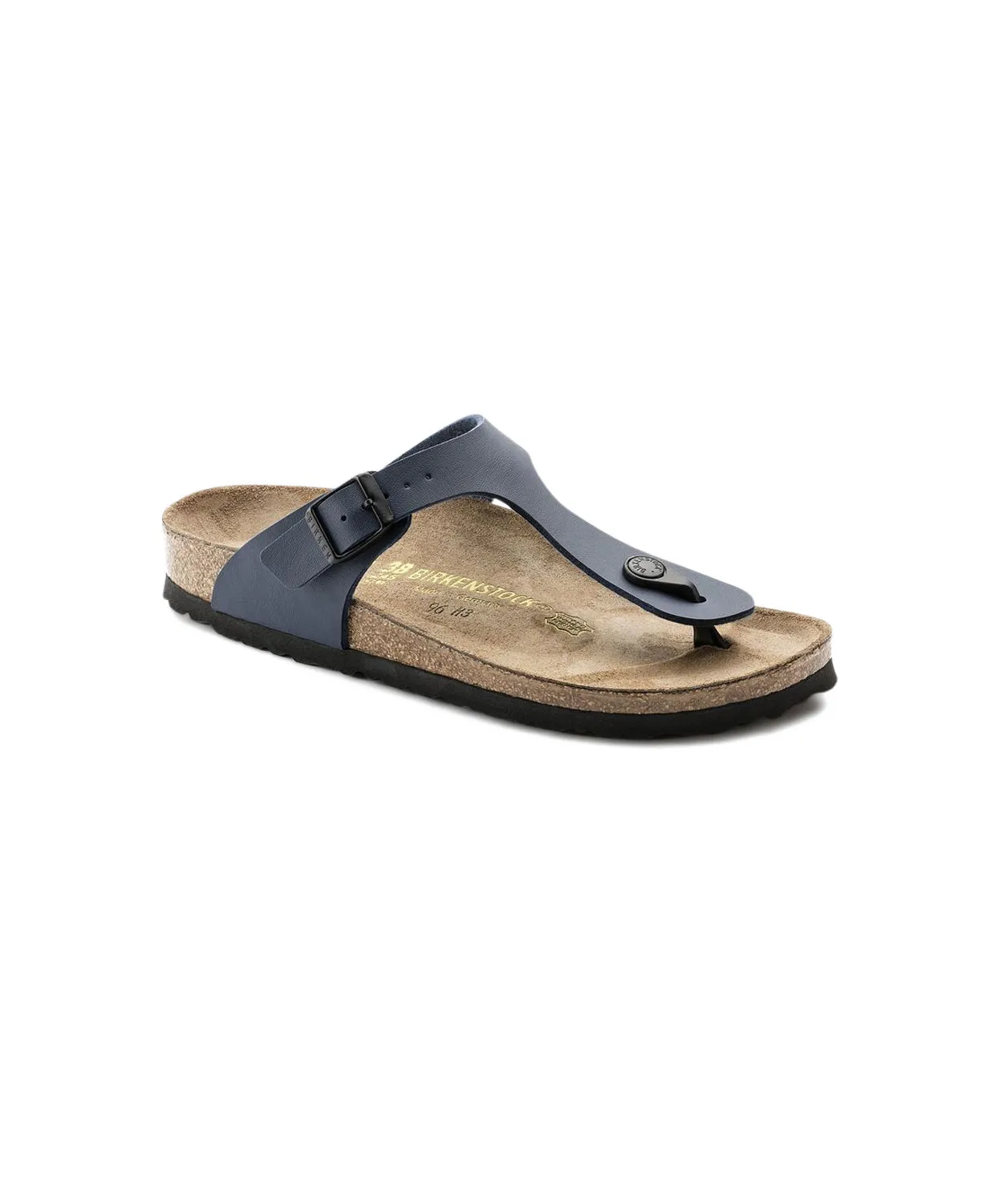 Mens Birkenstock Shoes Birkenstock Gizeh Birko-Flor Blue Sandals