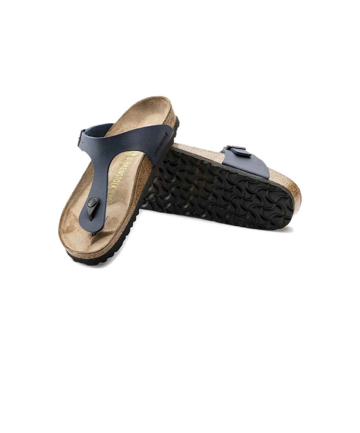 Mens Birkenstock Shoes Birkenstock Gizeh Birko-Flor Blue Sandals