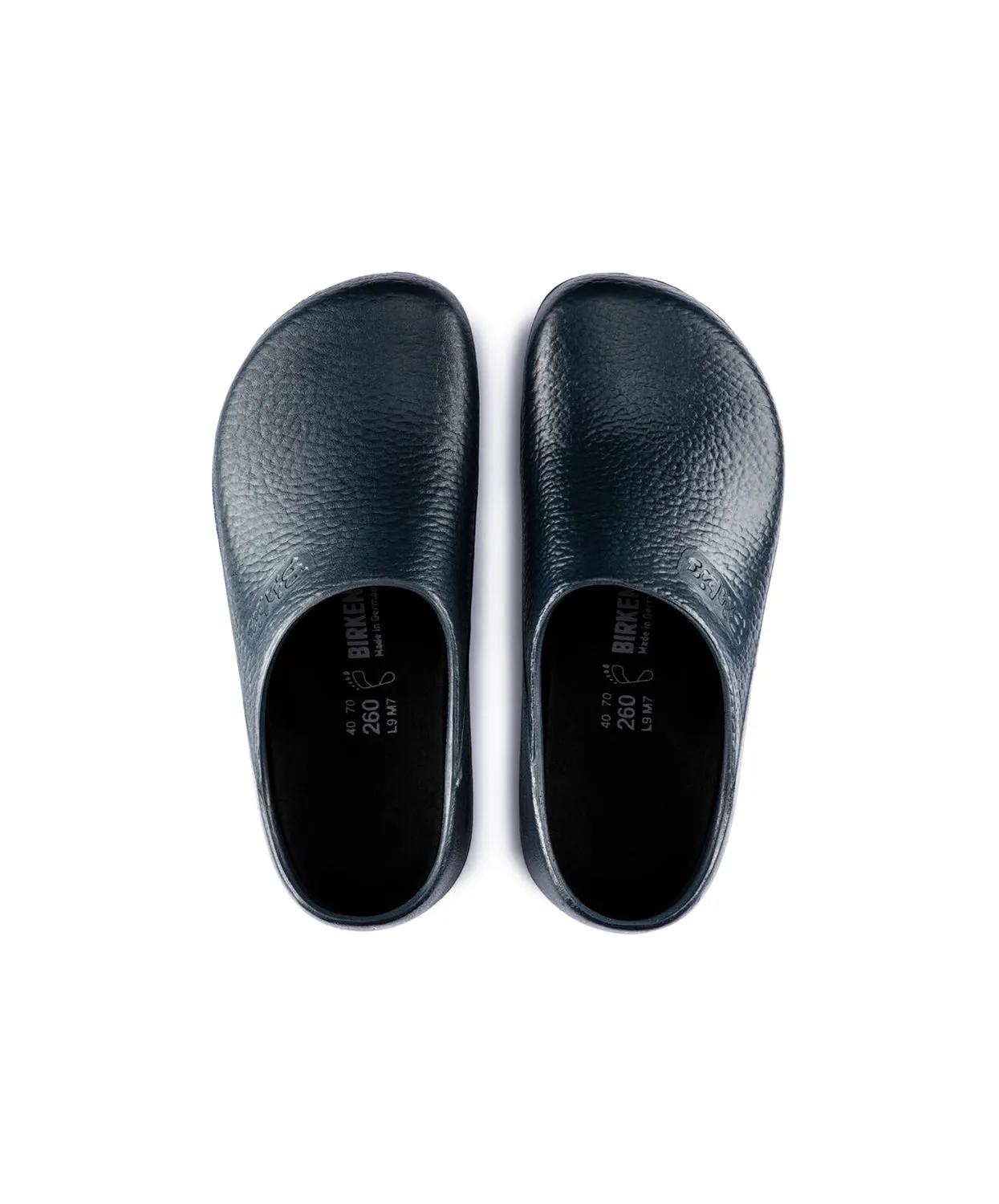 Mens Birkenstock Shoes Birkenstock Profi Birki PU Blue Clogs