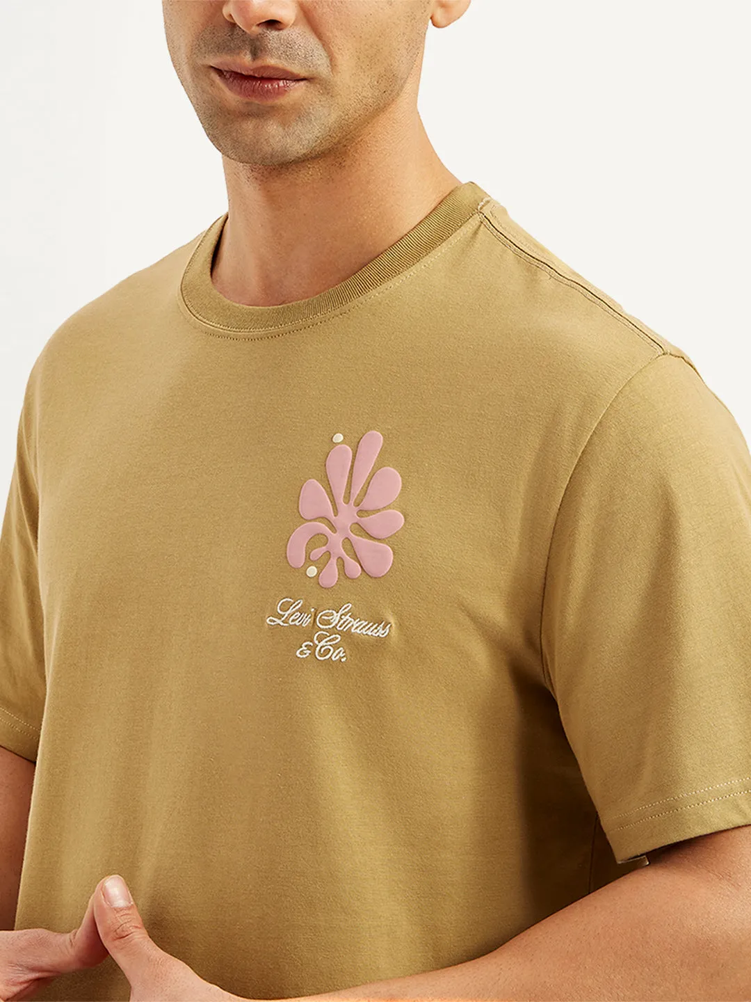 Men's Graphic Print Crew Neck T-Shirt