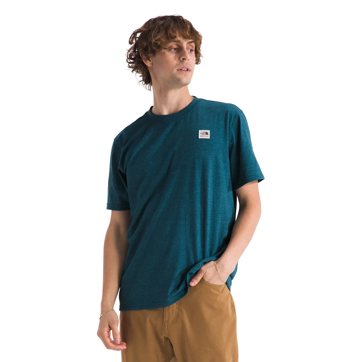 Herren S/S Heritage Patch Meliertes T-Shirt