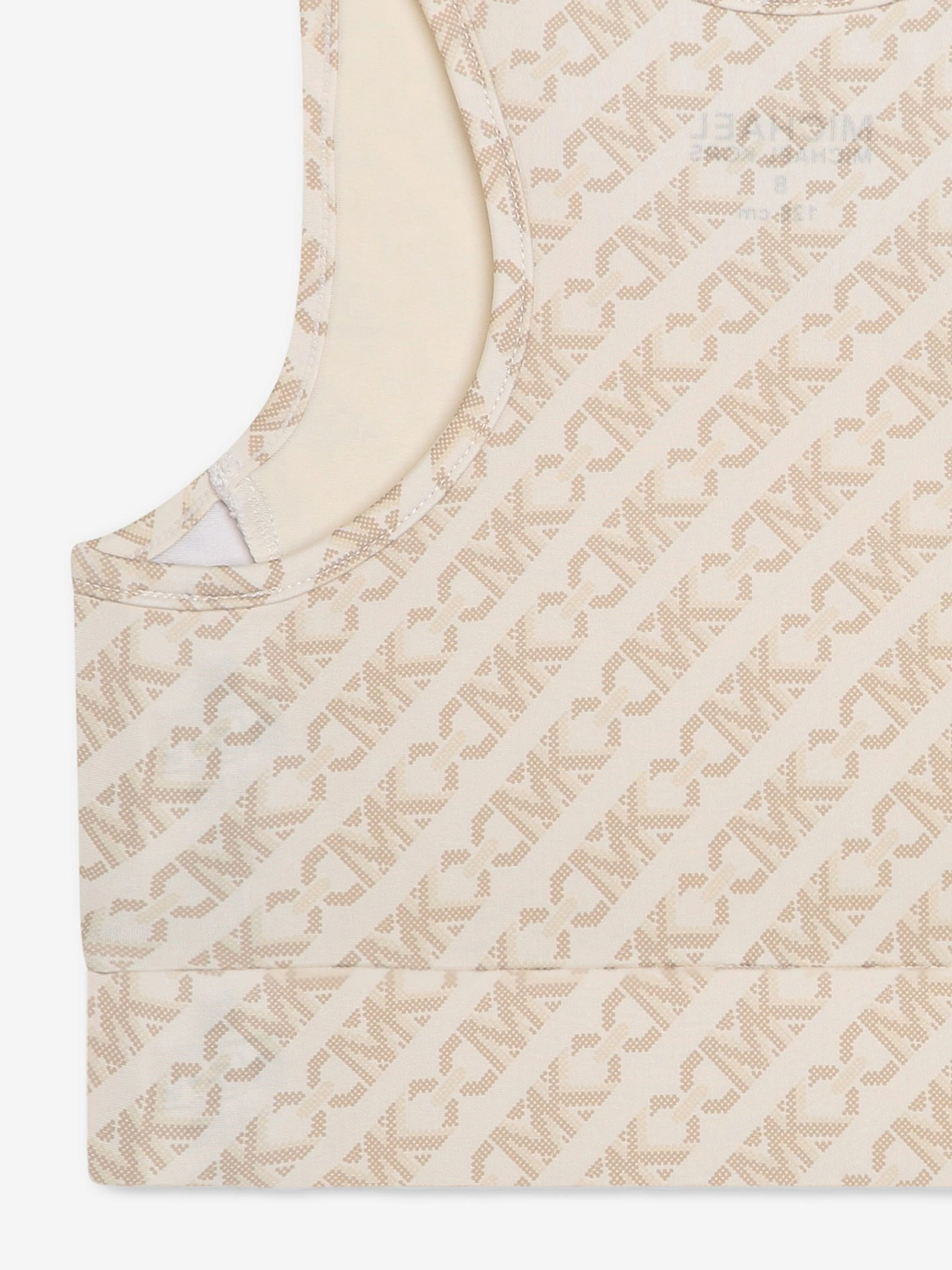 Michael Kors Mädchen Logo Crop Top in Elfenbein