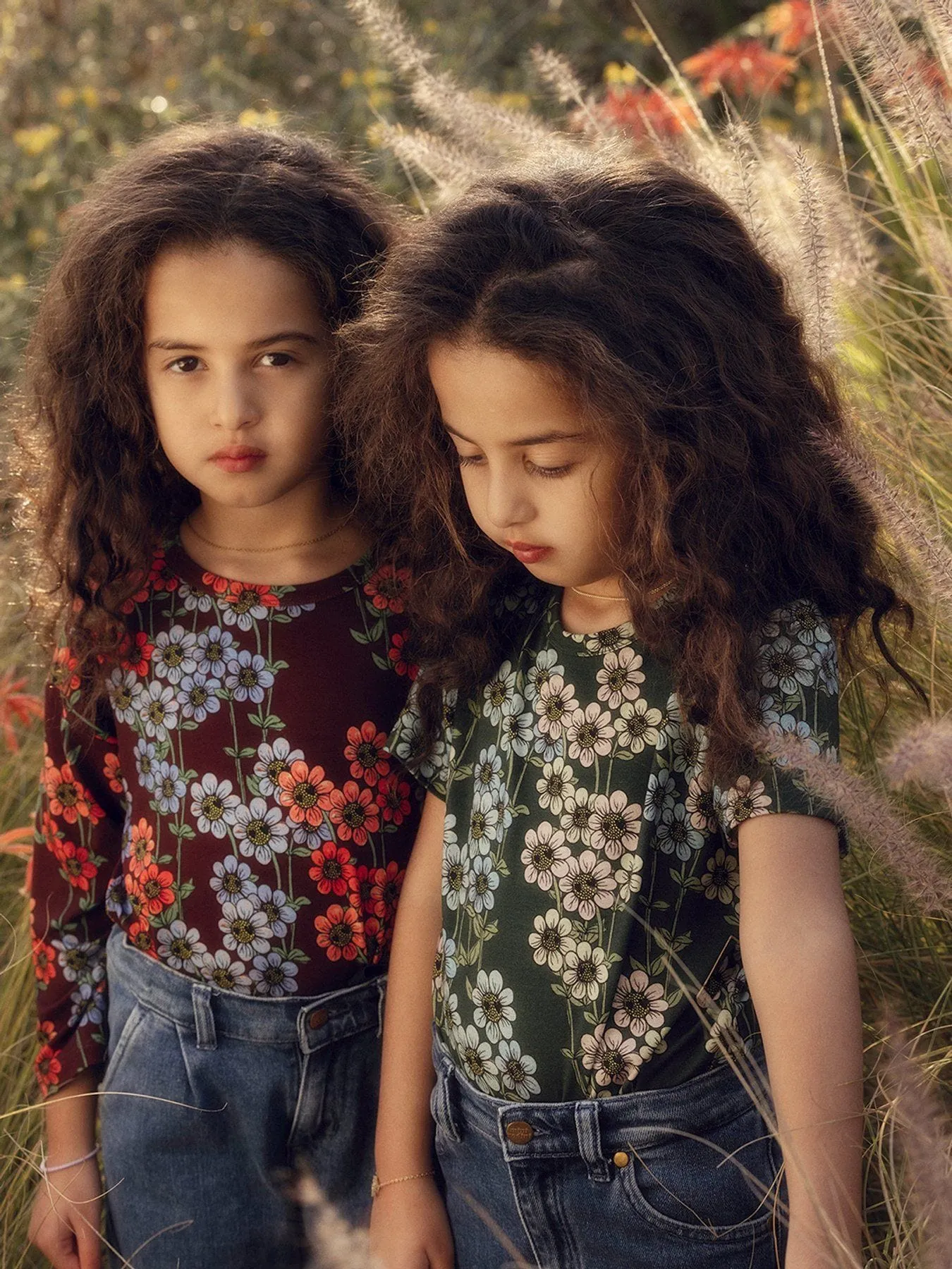 Mini Rodini Mädchen Gänseblümchen Langarm T-Shirt in Mehrfarbig