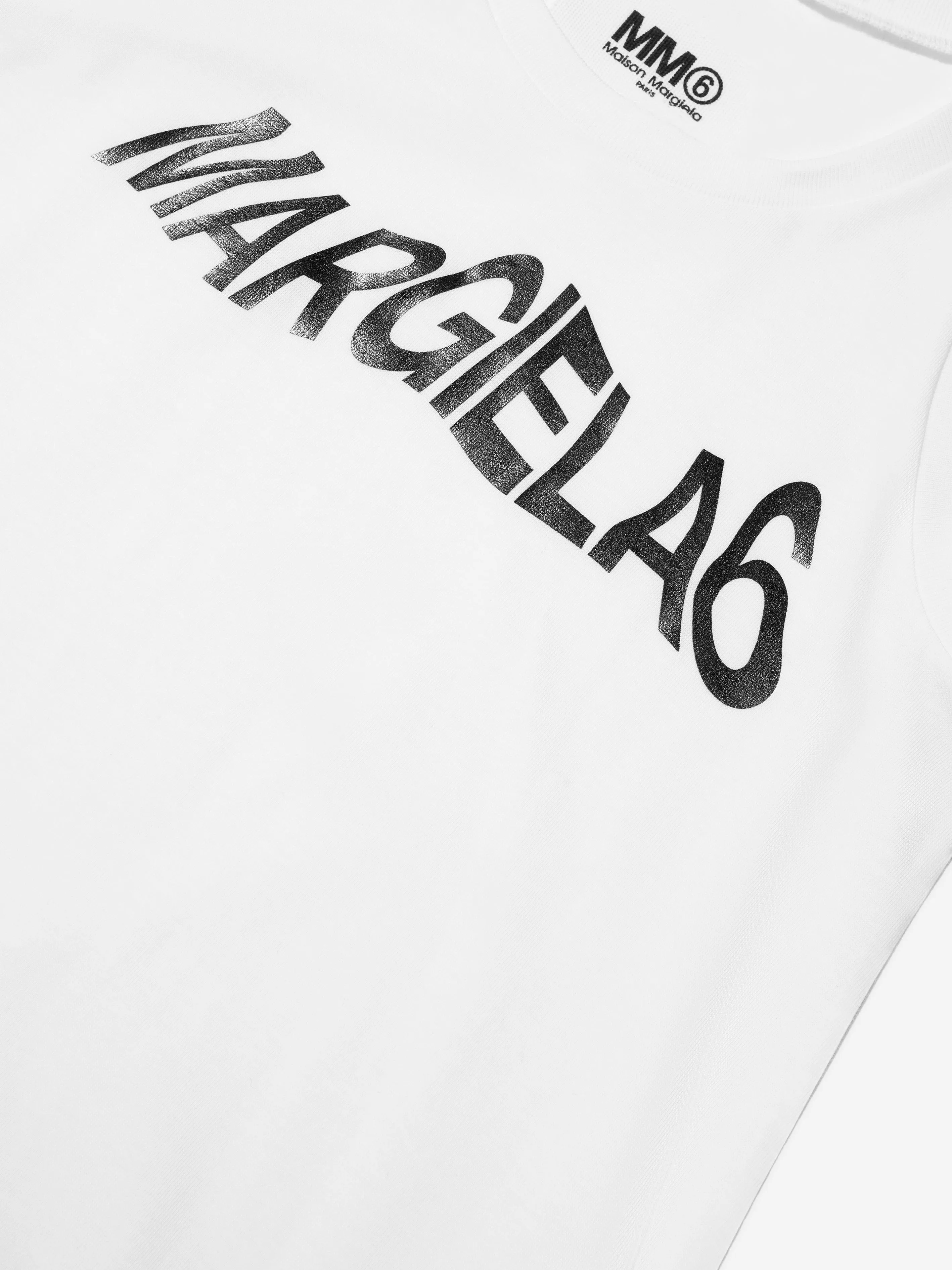 MM6 Maison Margiela Kinder Trägerkleid in Weiß