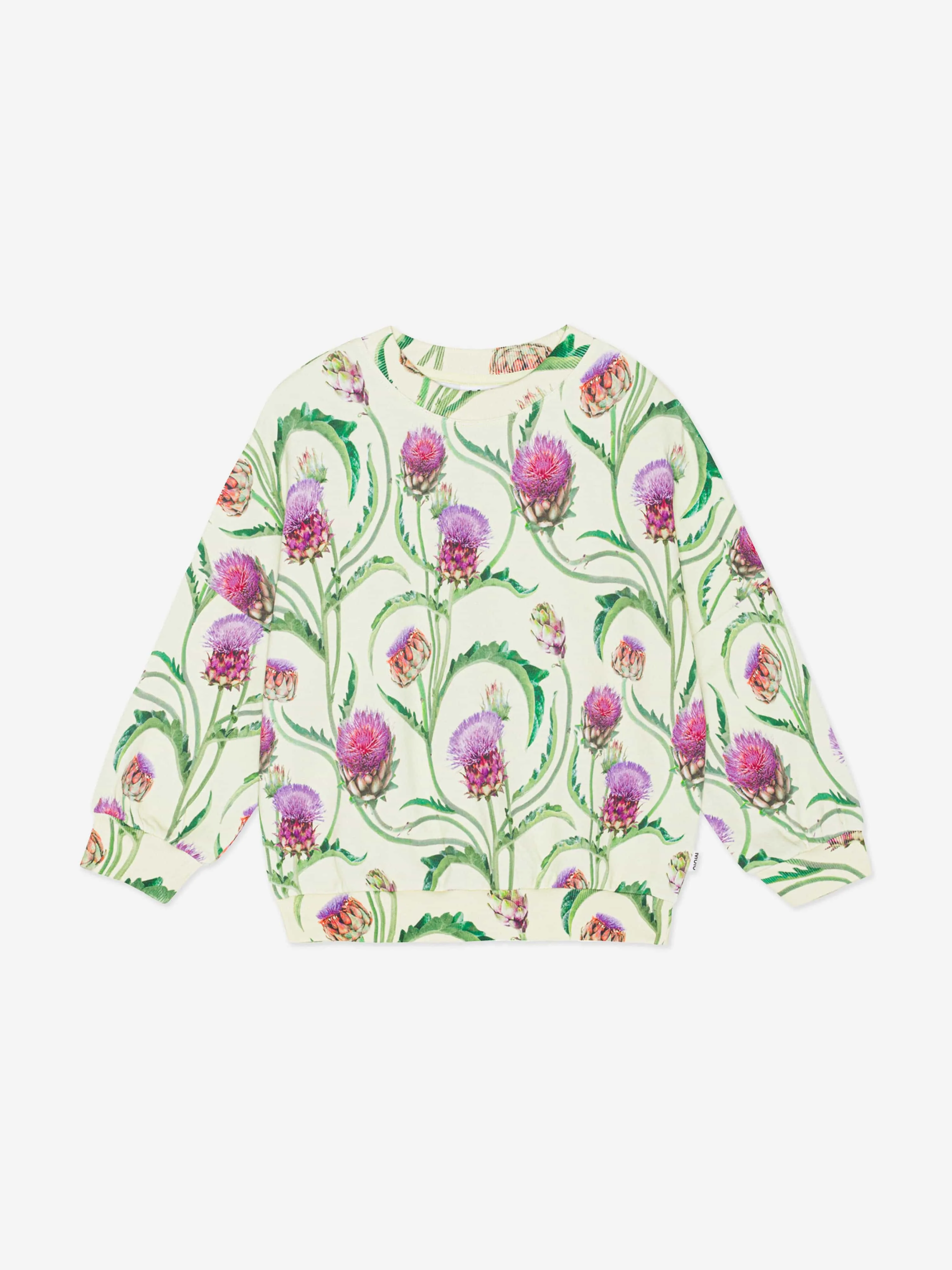 Molo Girls Artischockenblumen Sweatshirt in Grün