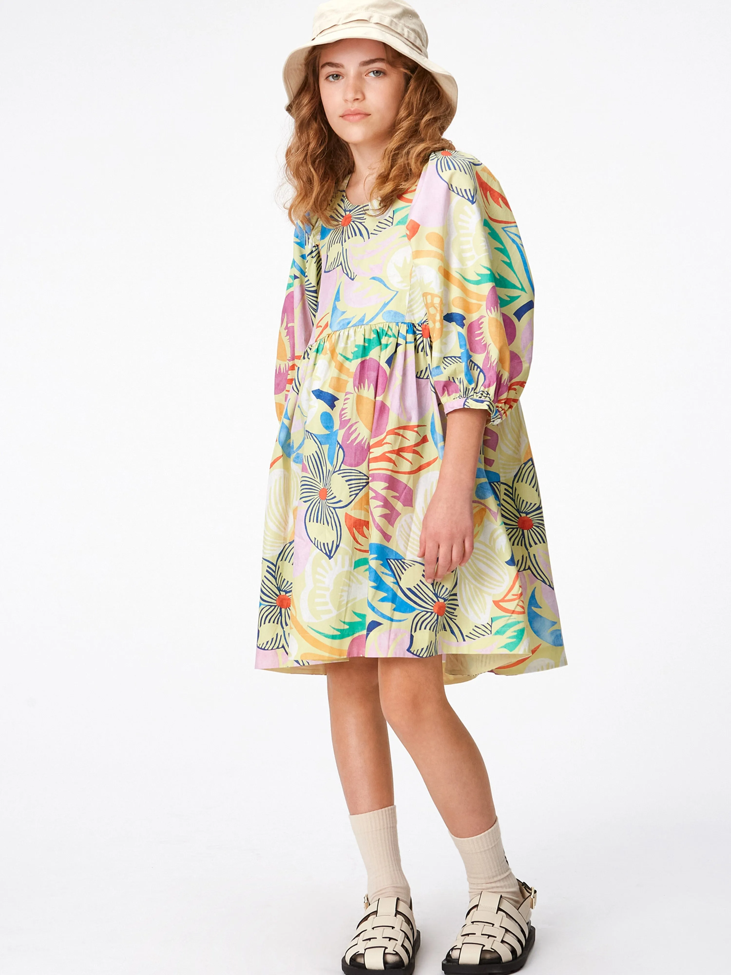 Molo Girls Blumenprint-Kleid in Mehrfarben