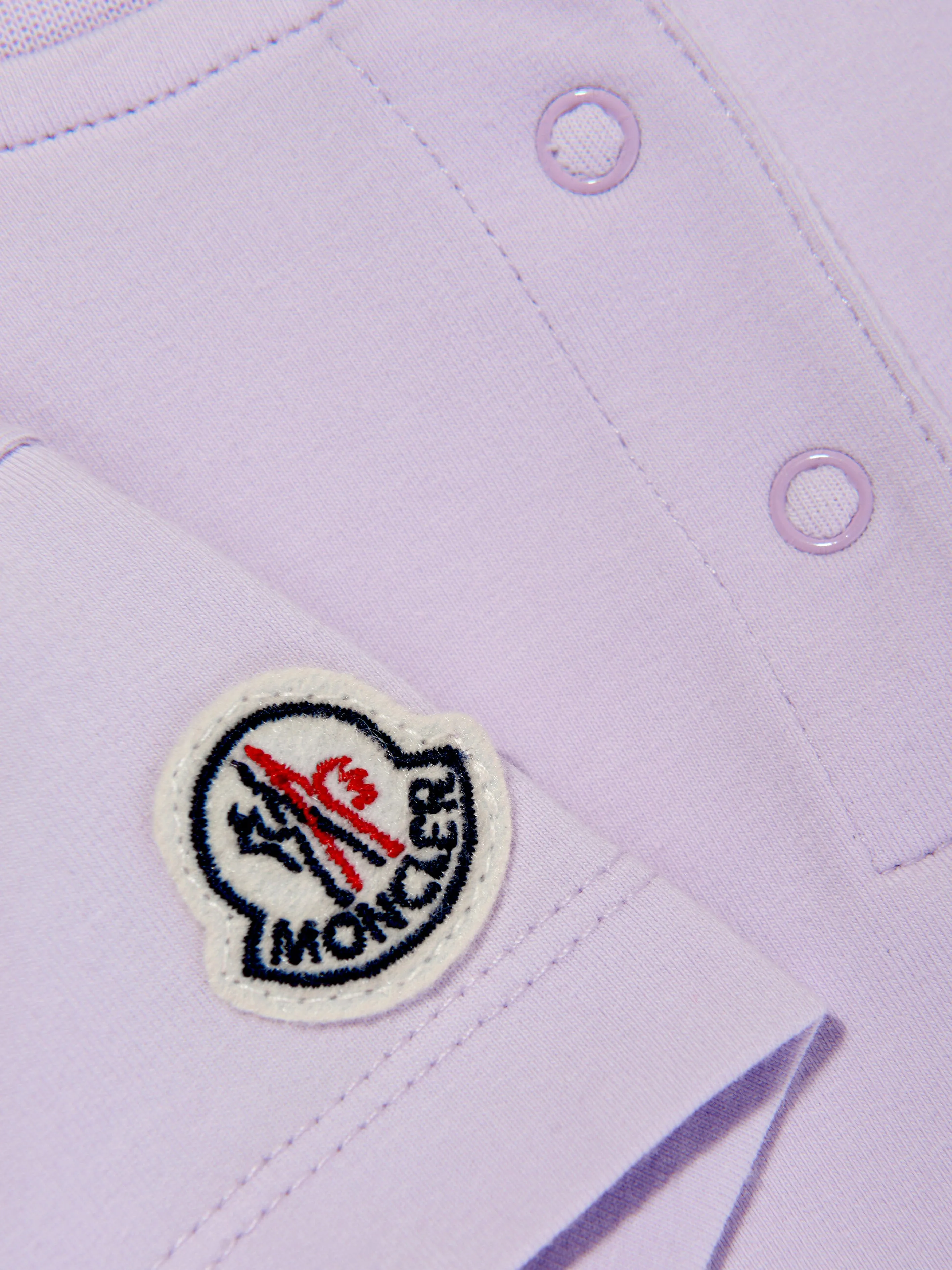 Moncler Enfant Baby Girls Logo T-Shirt-Kleid in Lila