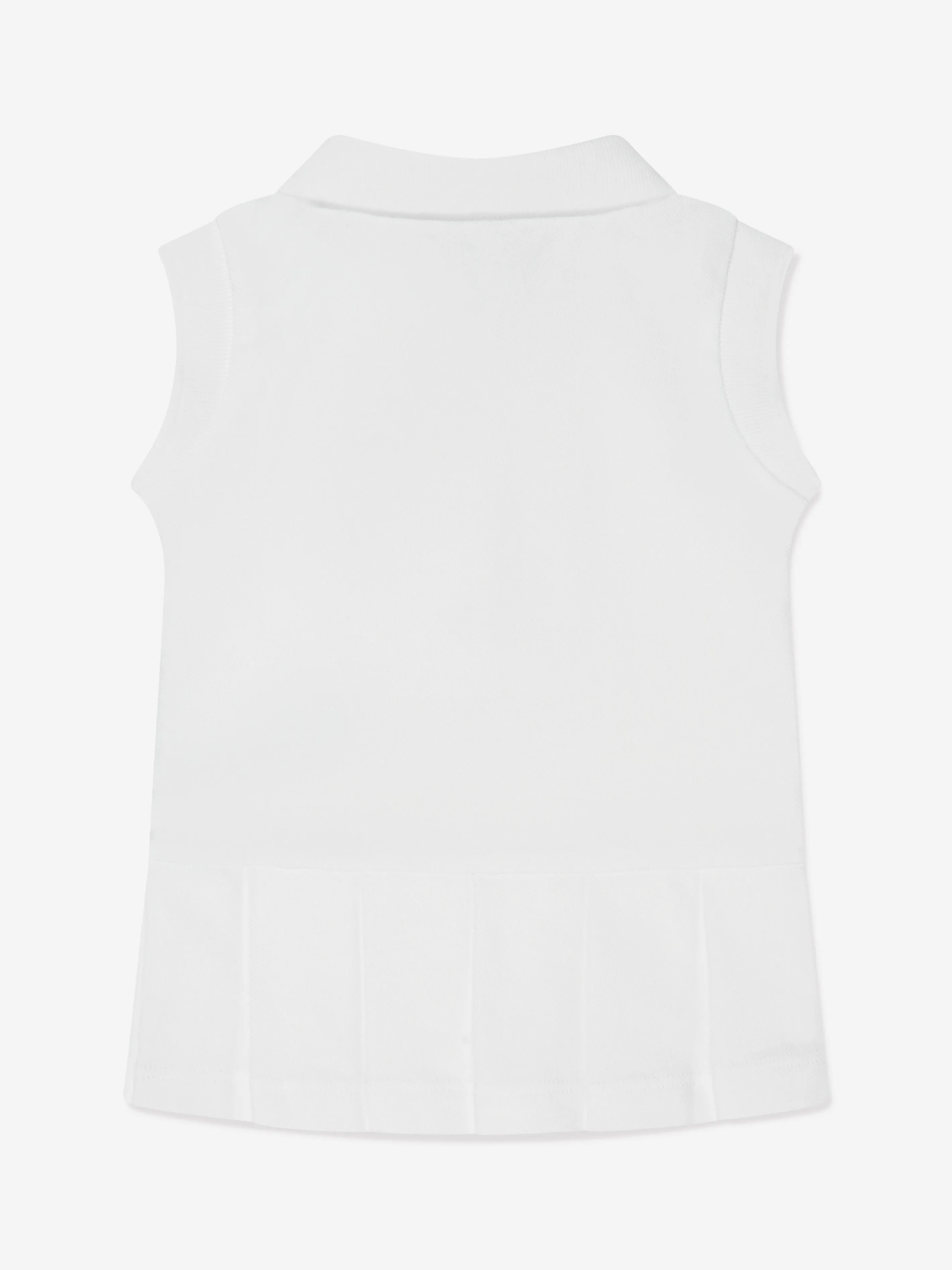 Moncler Enfant Ärmelloses Polo-Kleid für Baby-Mädchen in Weiß