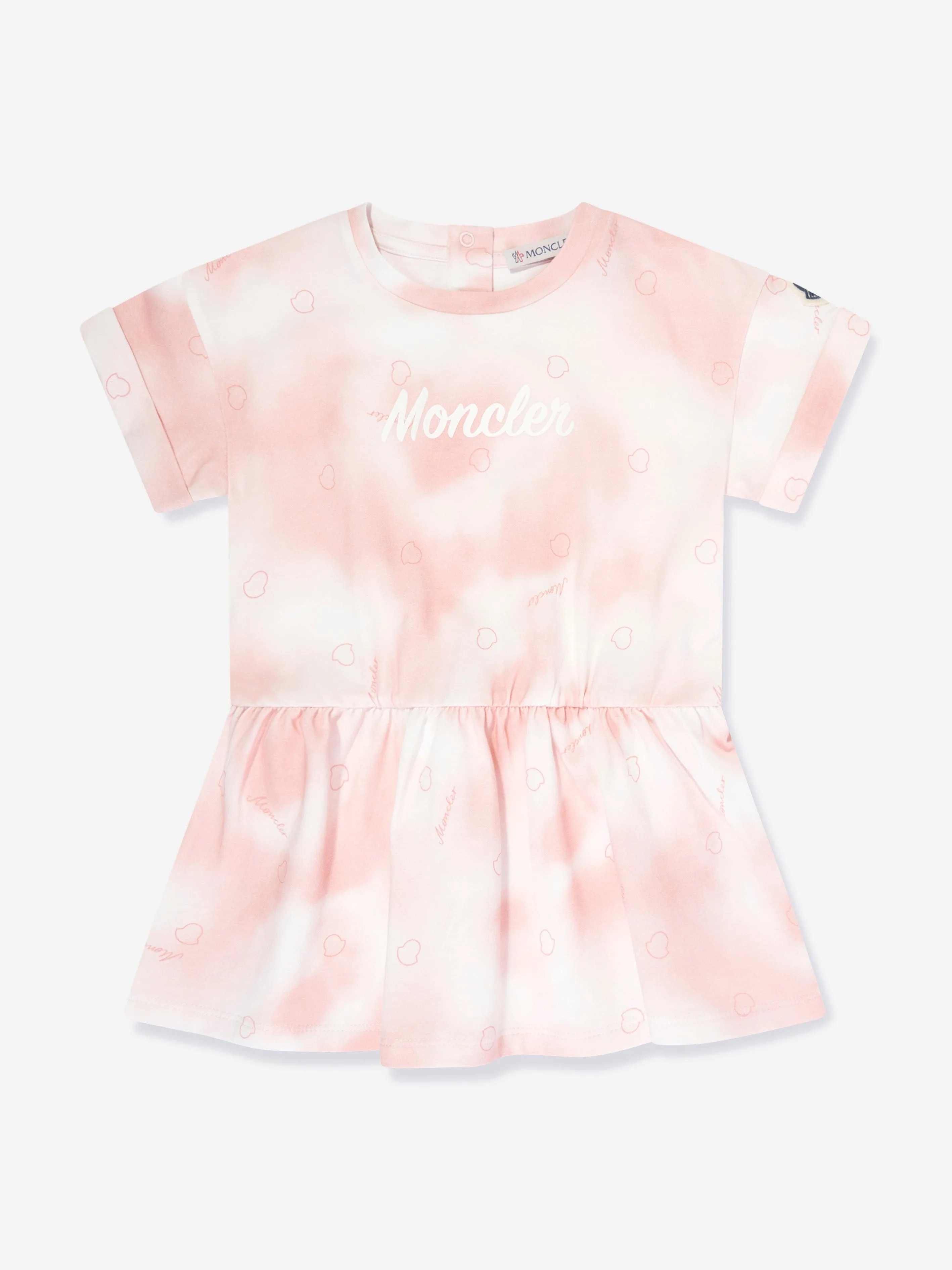 Moncler Enfant Baby Girls T-Shirt Kleid in Rosa