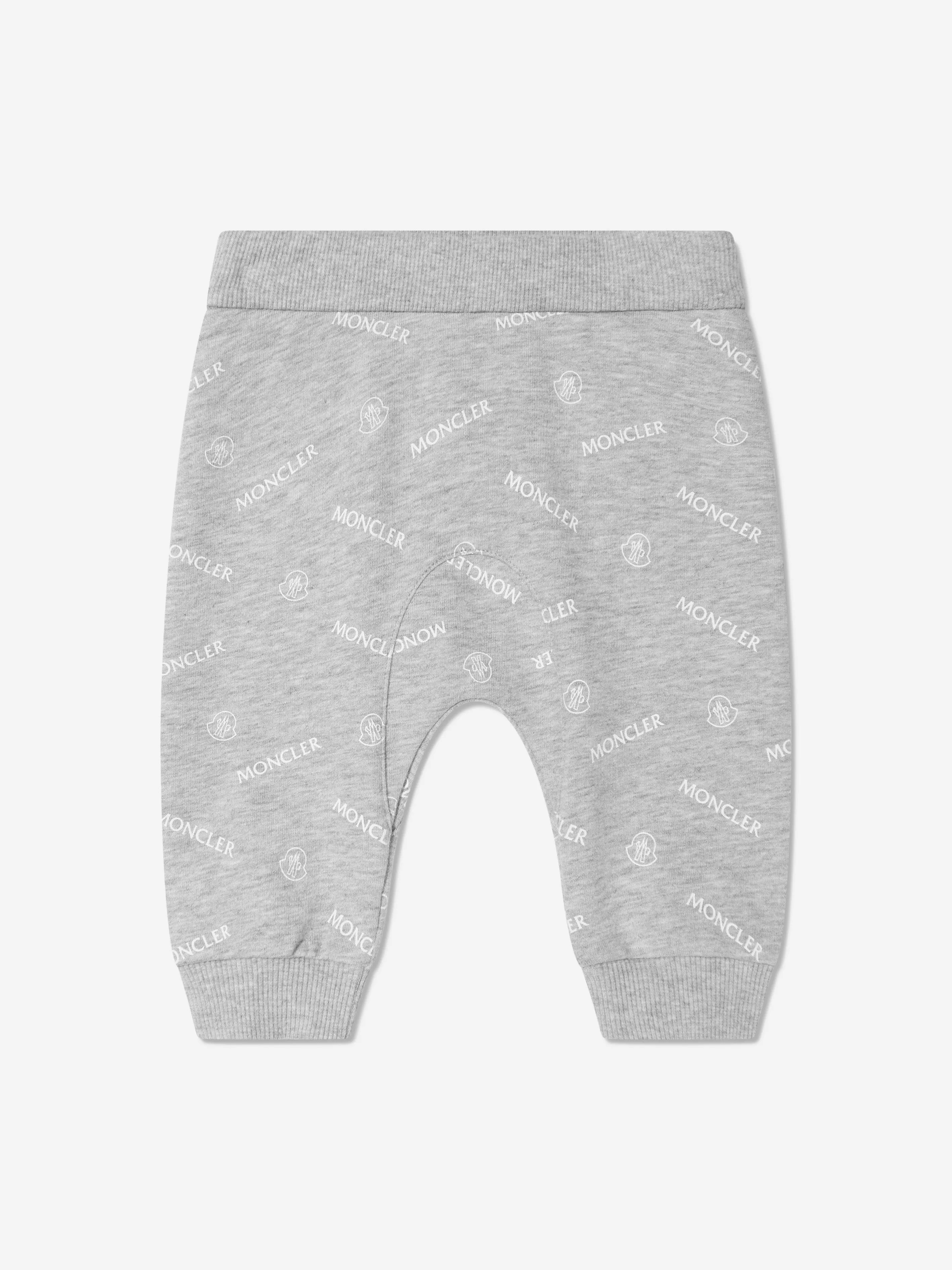 Moncler Enfant Baby Logo-Trainingsanzug in Grau