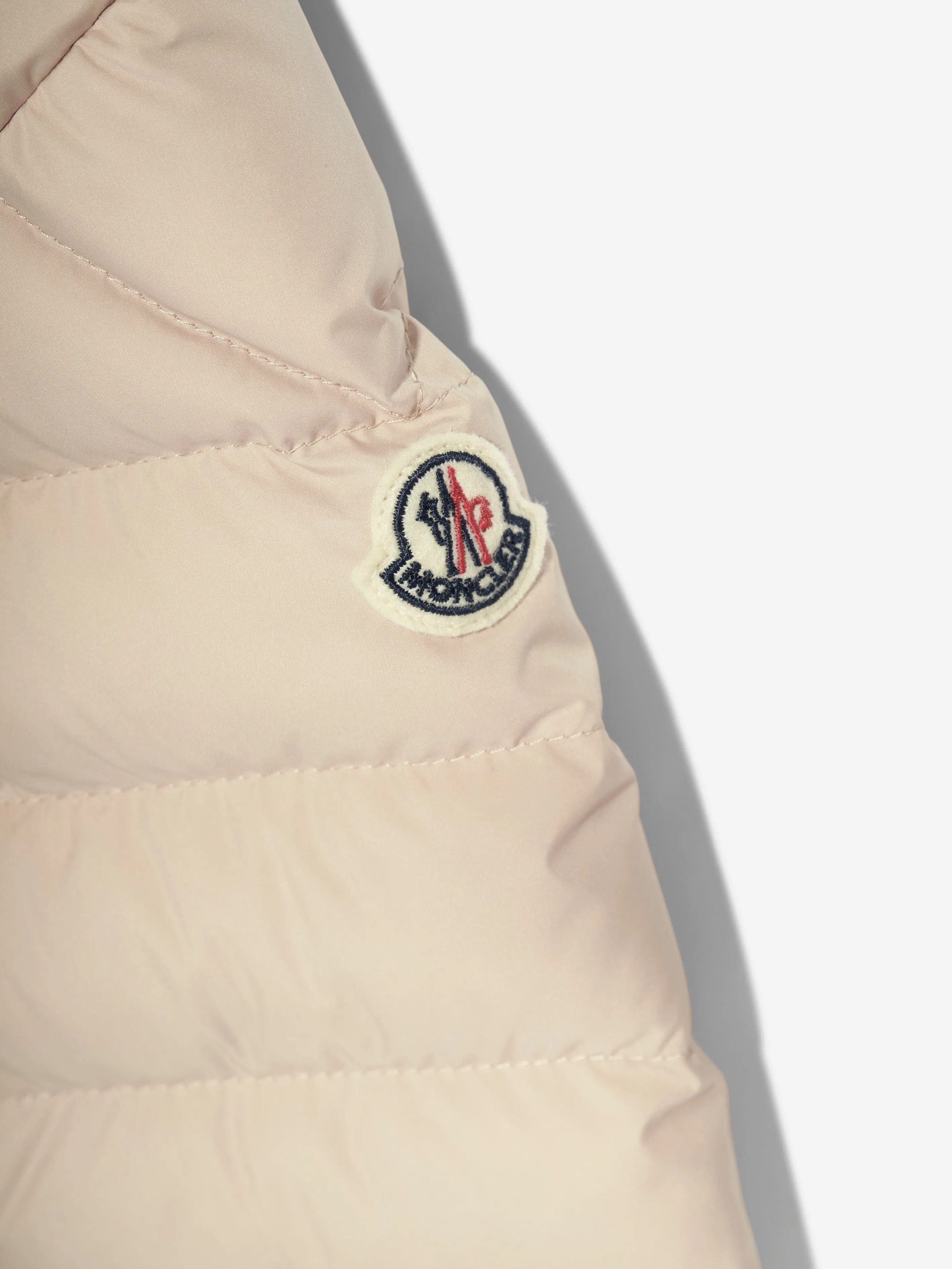 Moncler Enfant Mädchen Daunengefütterte Egisto Jacke in Beige