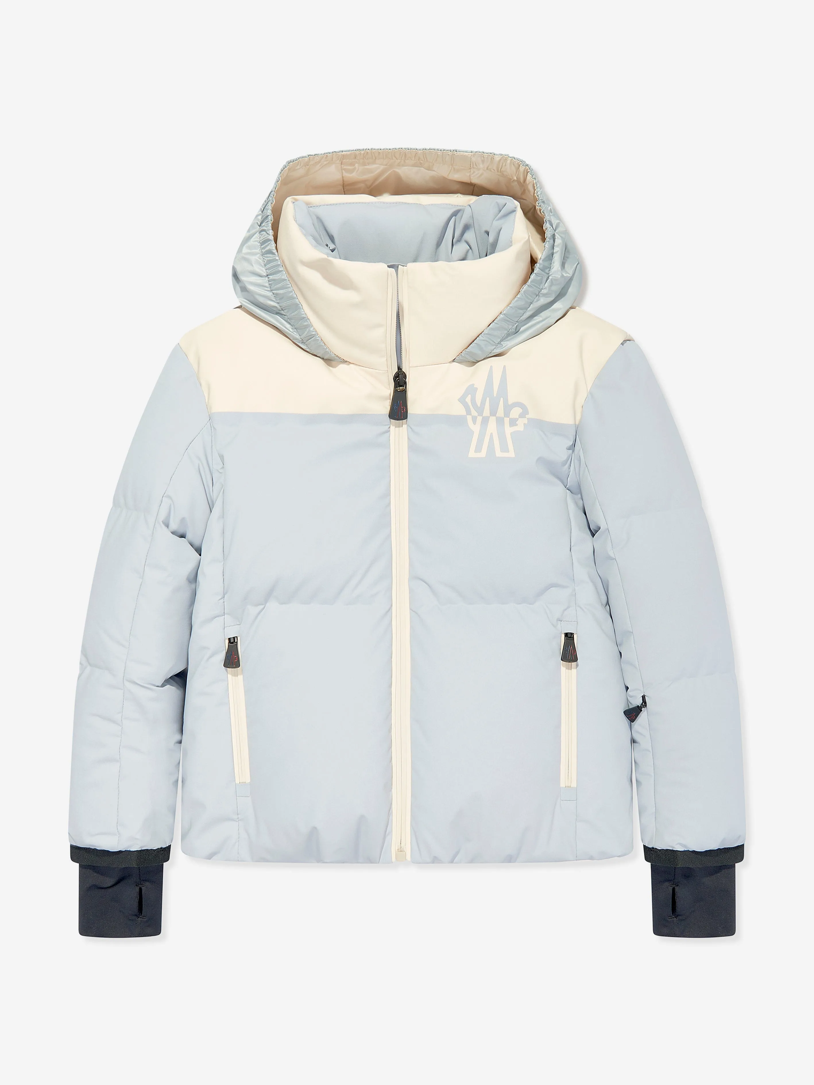 Moncler Enfant Mädchen Grenoble Daunengefütterte Steppjacke in Blau