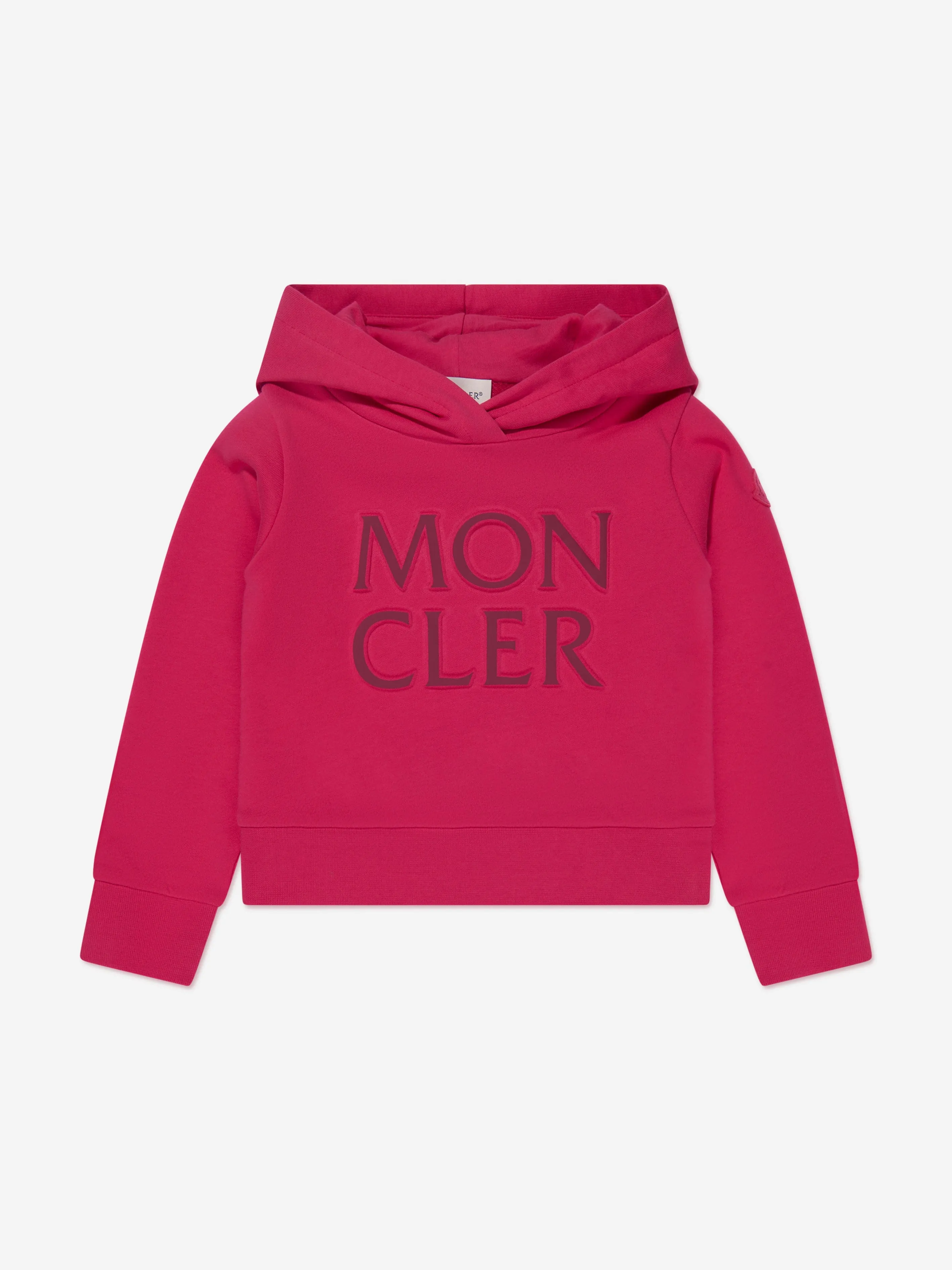 Moncler Enfant Mädchen Logo Hoodie in Rosa