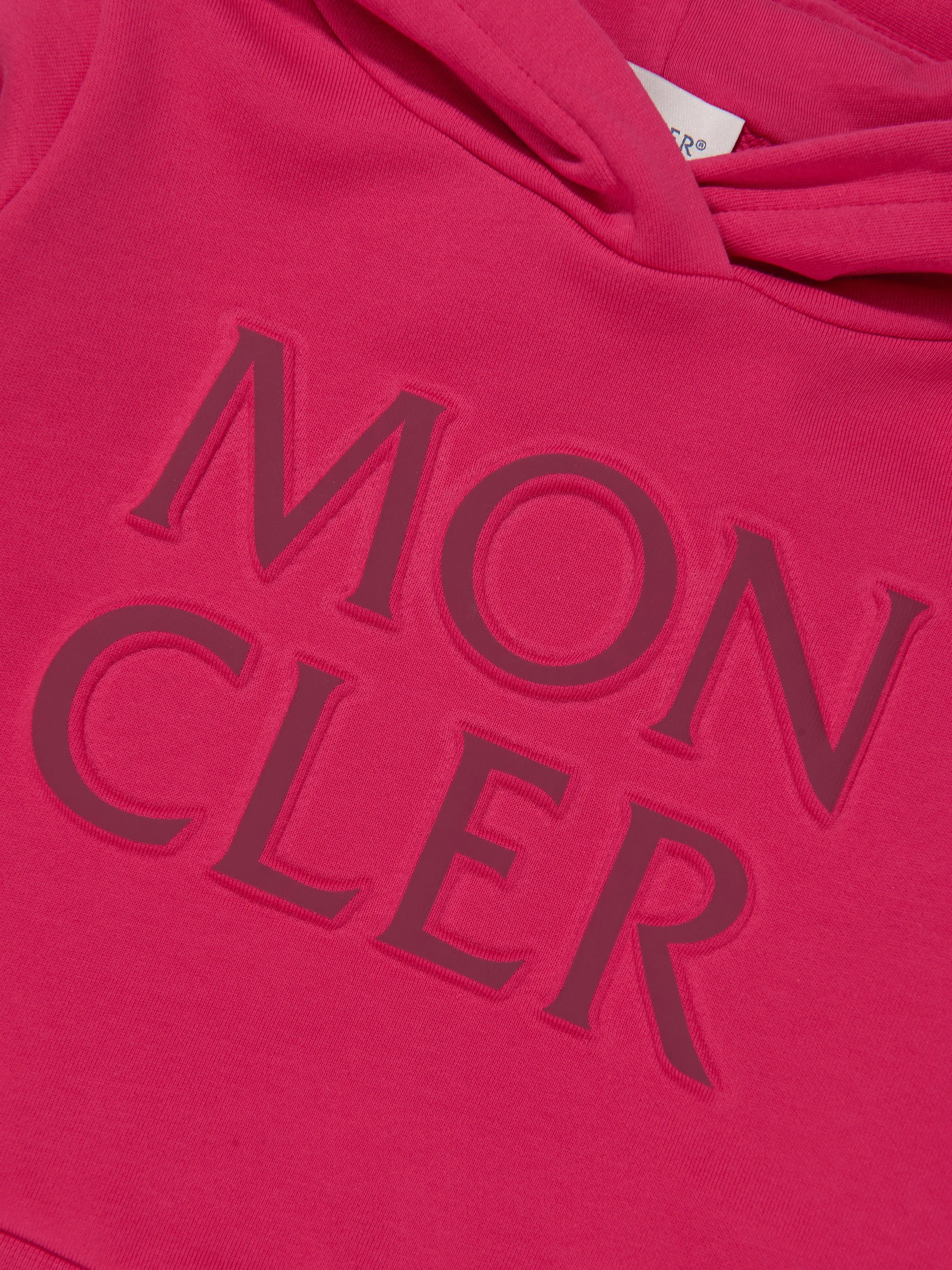 Moncler Enfant Mädchen Logo Hoodie in Rosa