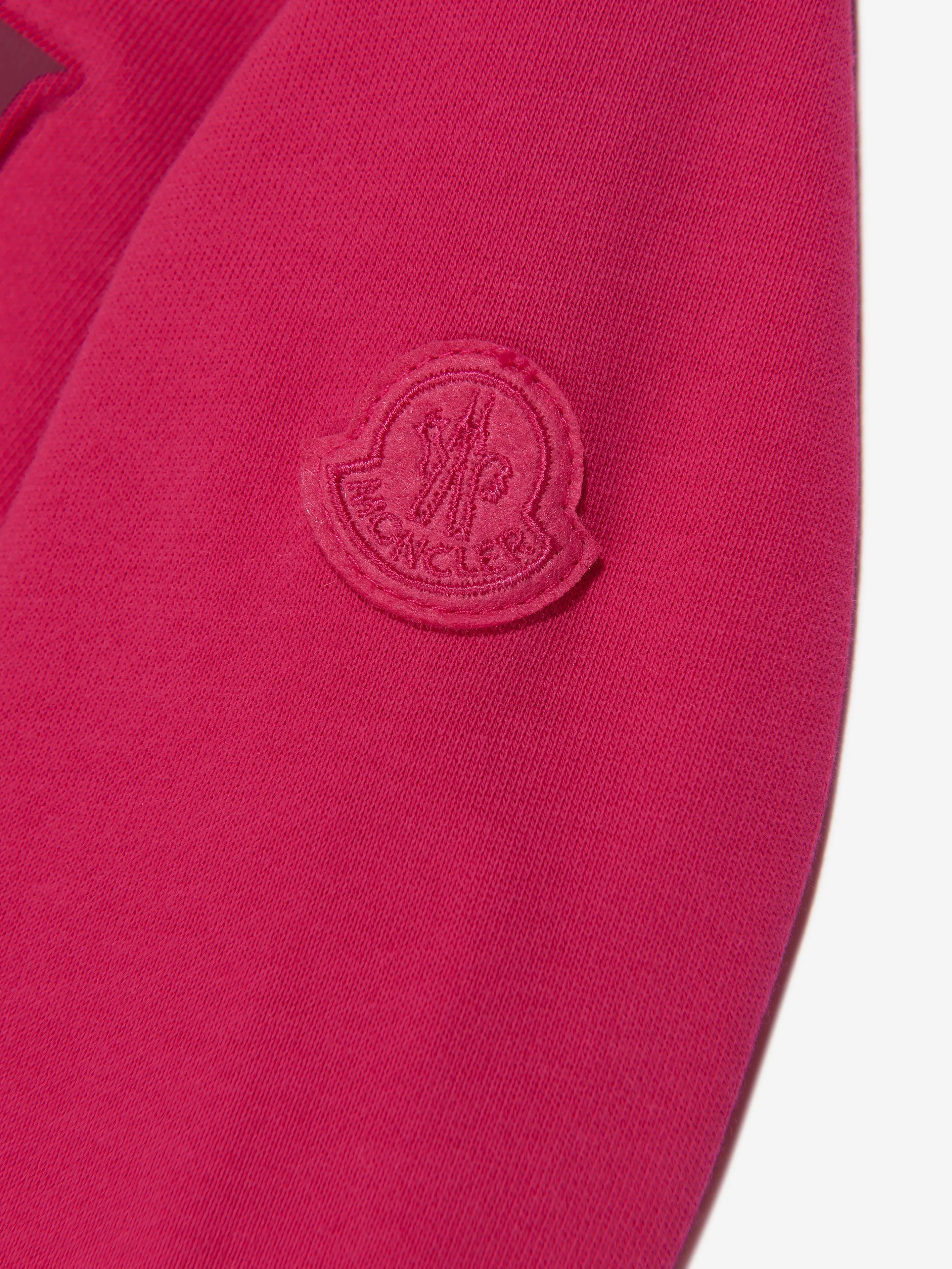 Moncler Enfant Mädchen Logo Hoodie in Rosa