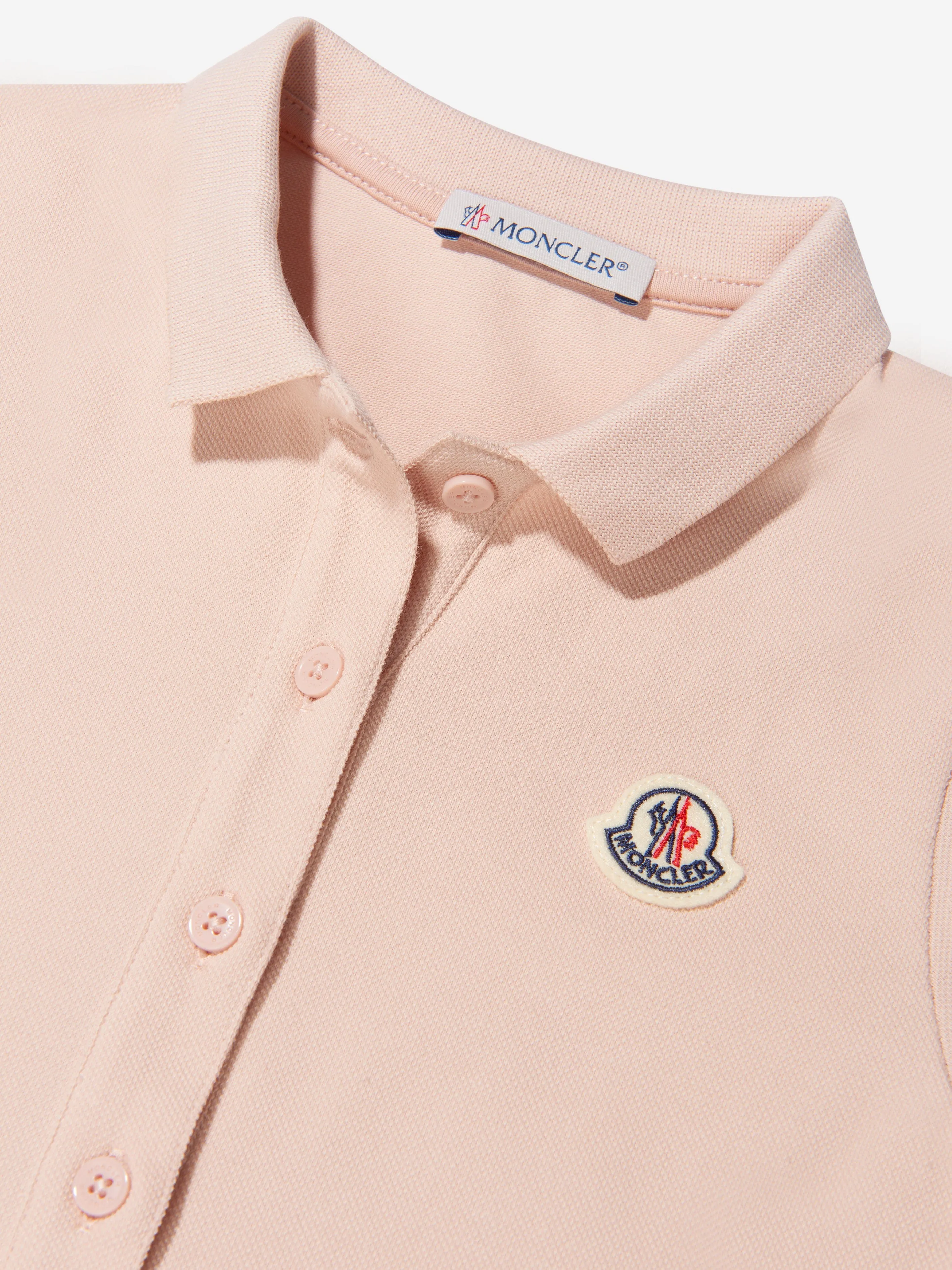 Moncler Enfant Mädchen Pique Polo Kleid