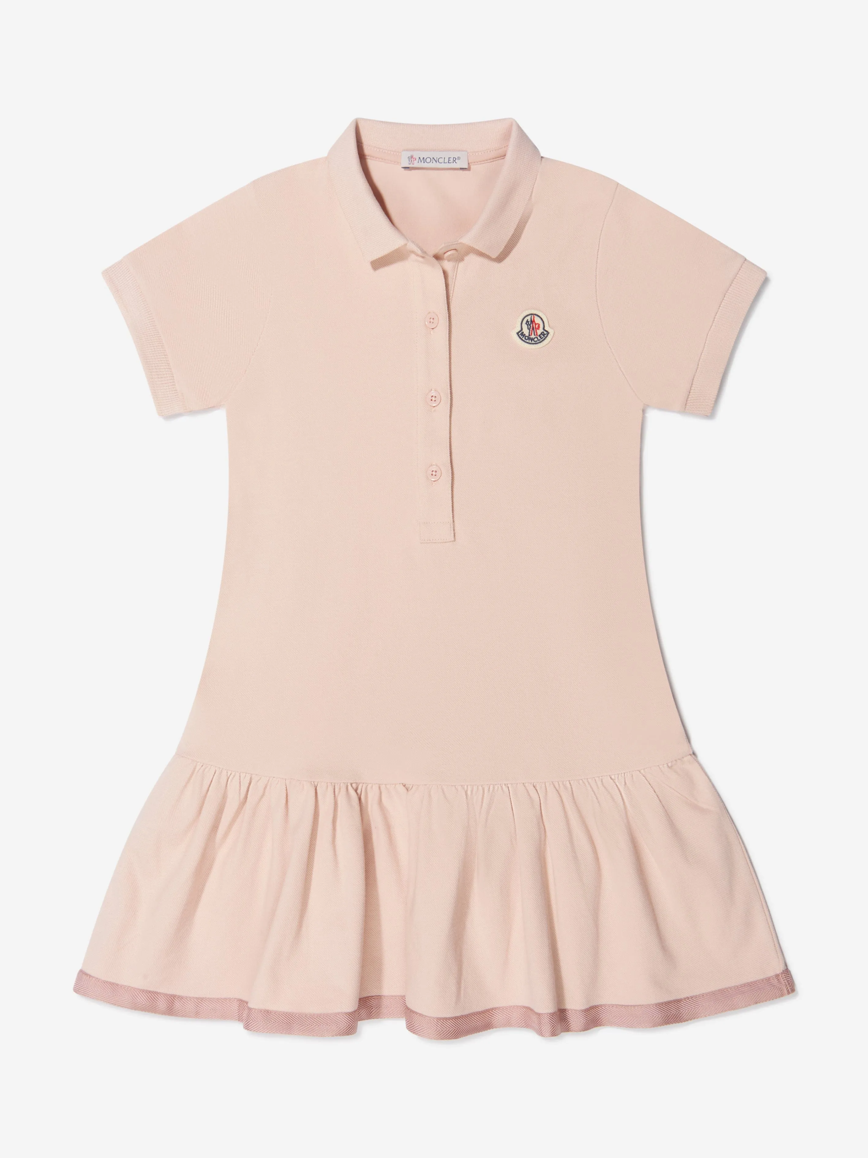 Moncler Enfant Mädchen Pique Polo Kleid