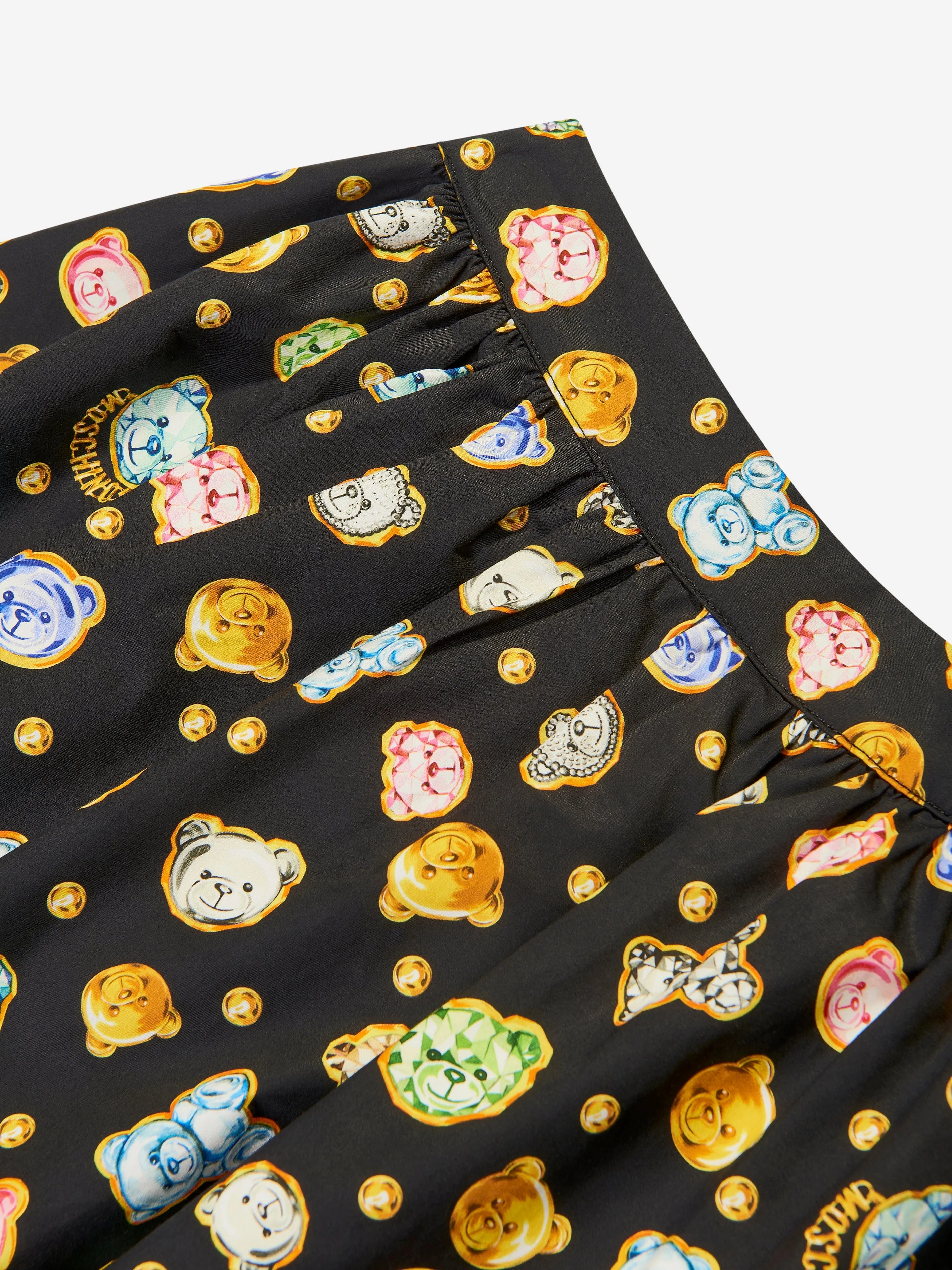 Moschino Mädchen Teddybär Juwelen Rock in Schwarz