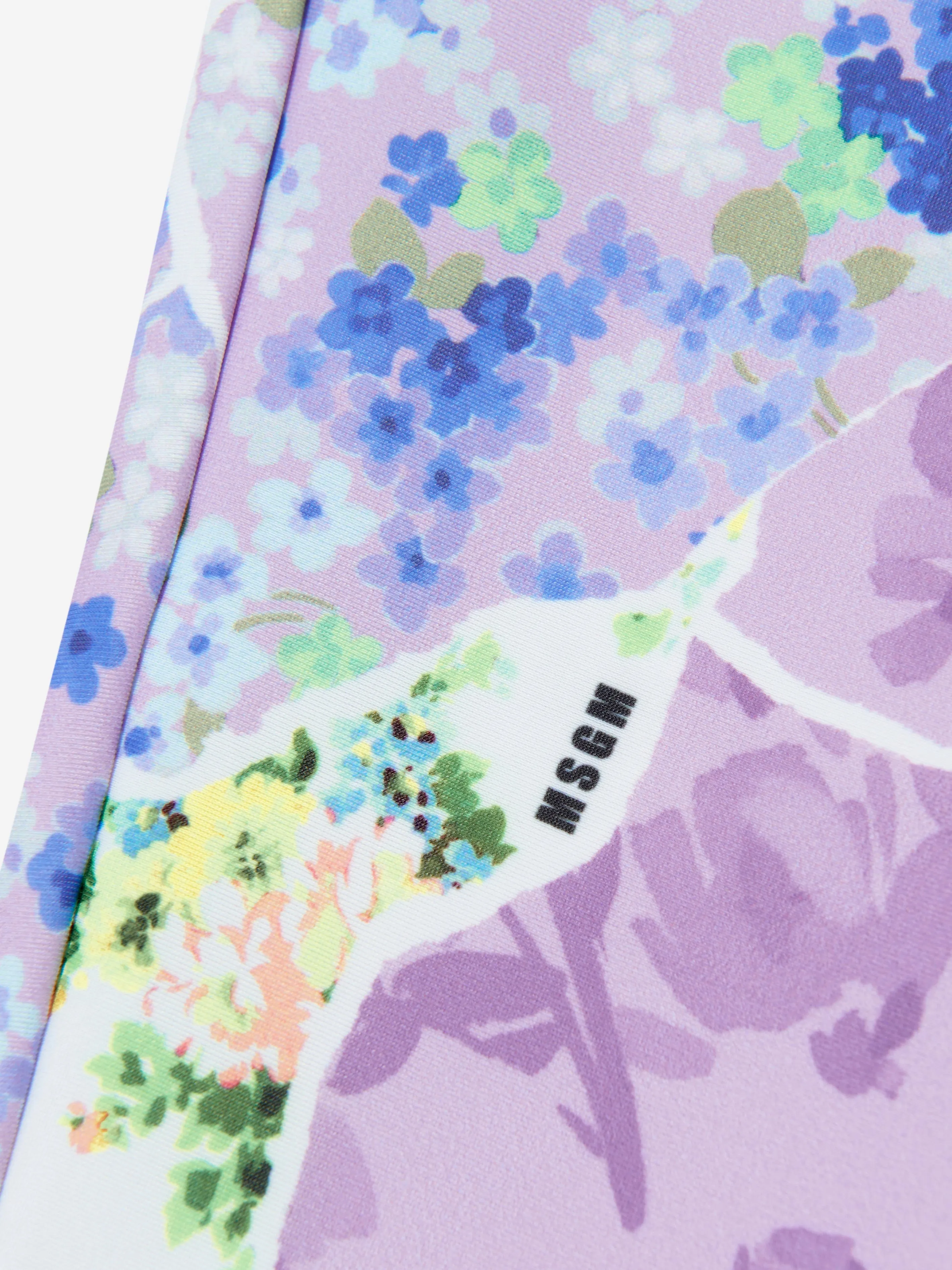MSGM Mädchen Blumenmuster Leggings in Mehrfarben