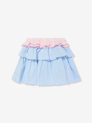 MSGM Mädchen Popelinrock in Blau