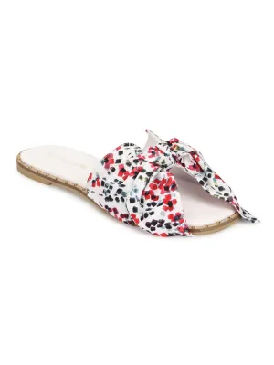 Mehrfarbige Blumen-Schleifen-Slip-Ons