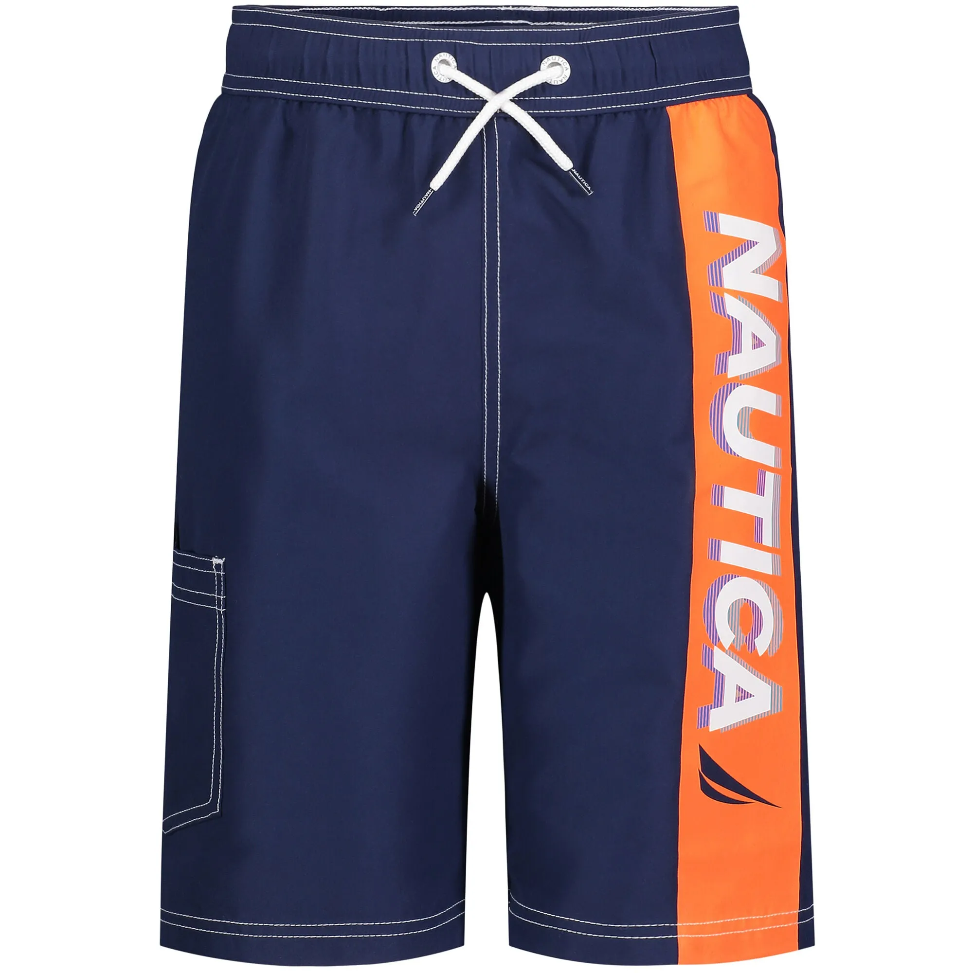 Nautica Kleinkinder-Jungen Badehose mit beweglicher Flagge (2T-4T) J Marineblau Nautica