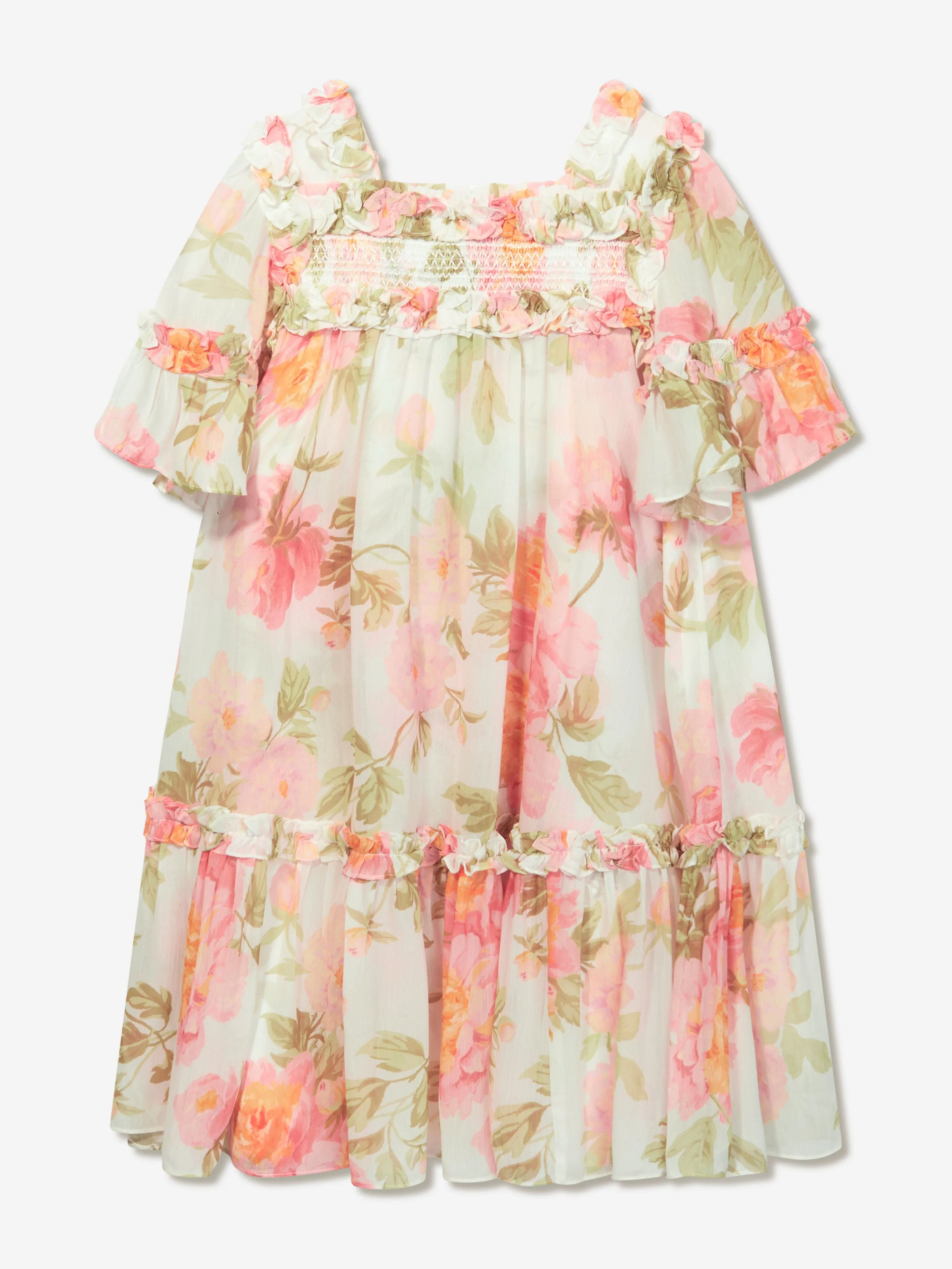 Needle & Thread Mädchen Pfingstrose Versprechen Chiffon Kleid in Mehrfarbig