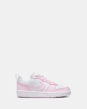 Nike Kids' Shoes Court Borough Low RC Grade School White/Pink Foam
