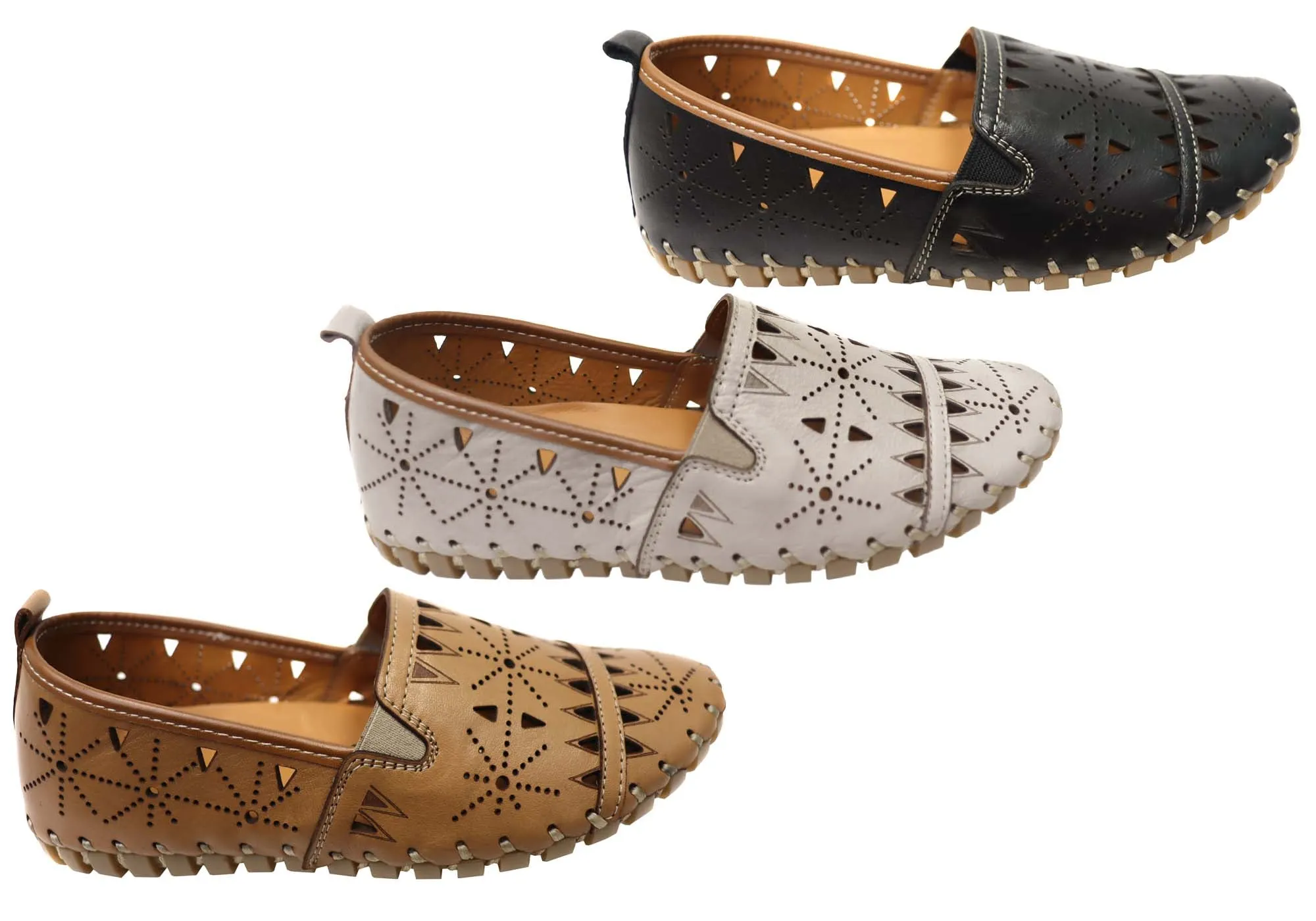 Orizonte Constance Damen Europäische Bequeme Lederschuhe Orizonte Schuhe