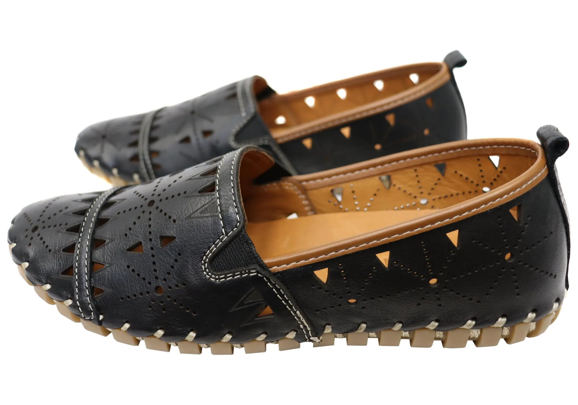 Orizonte Constance Damen Europäische Bequeme Lederschuhe Orizonte Schuhe