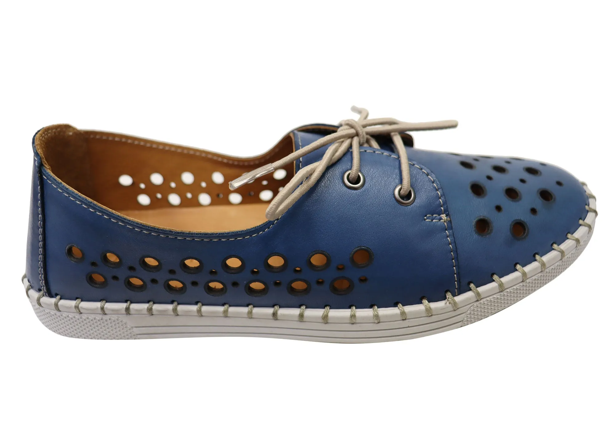 Orizonte Gemma Damen Europäische Bequeme Lederschuhe Orizonte Schuhe