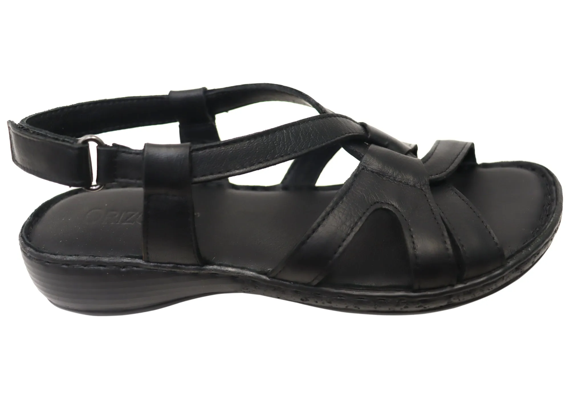 Orizonte Glory Bequeme Damen Sandalen aus europäischem Leder Orizonte Schuhe