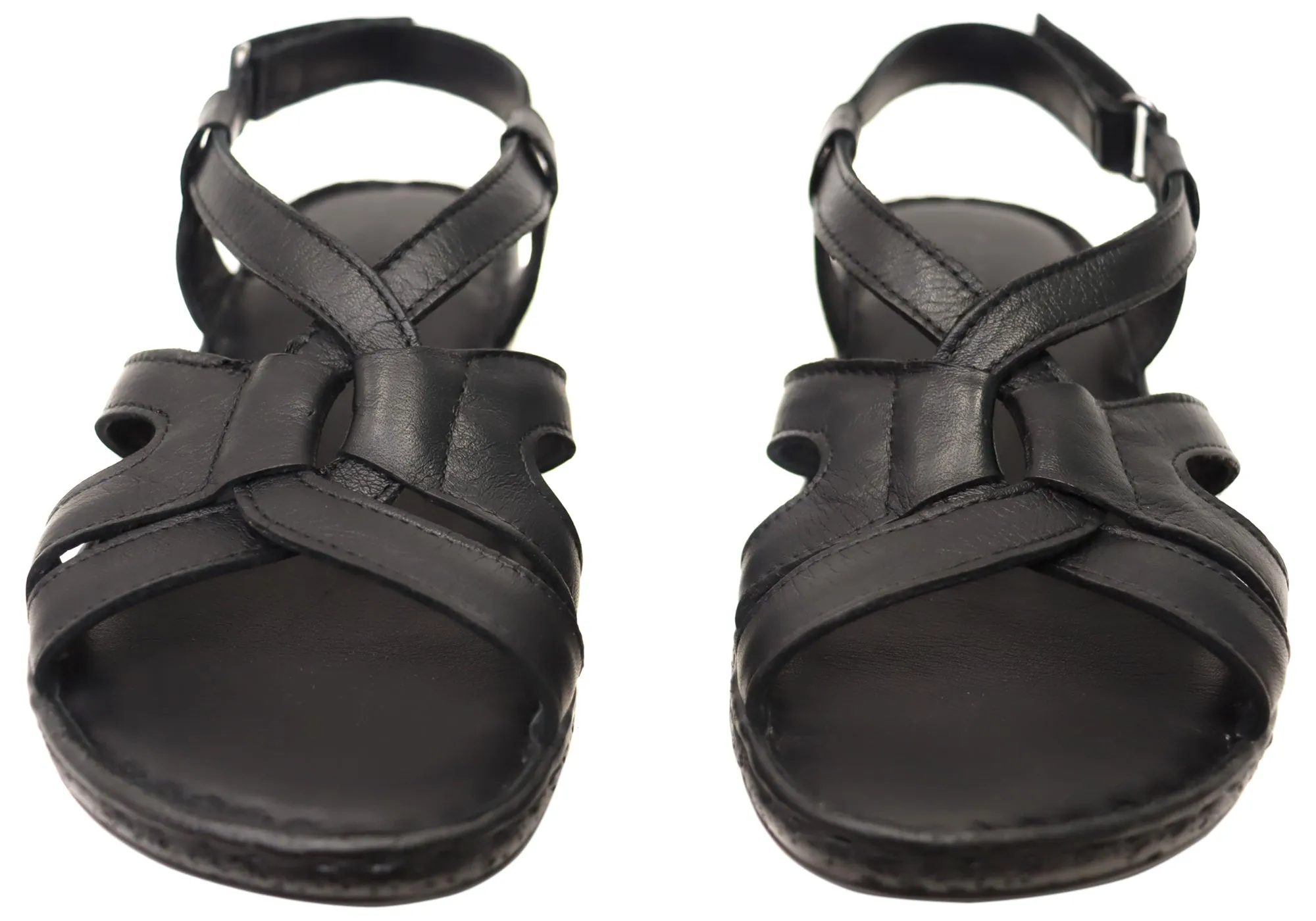 Orizonte Glory Bequeme Damen Sandalen aus europäischem Leder Orizonte Schuhe